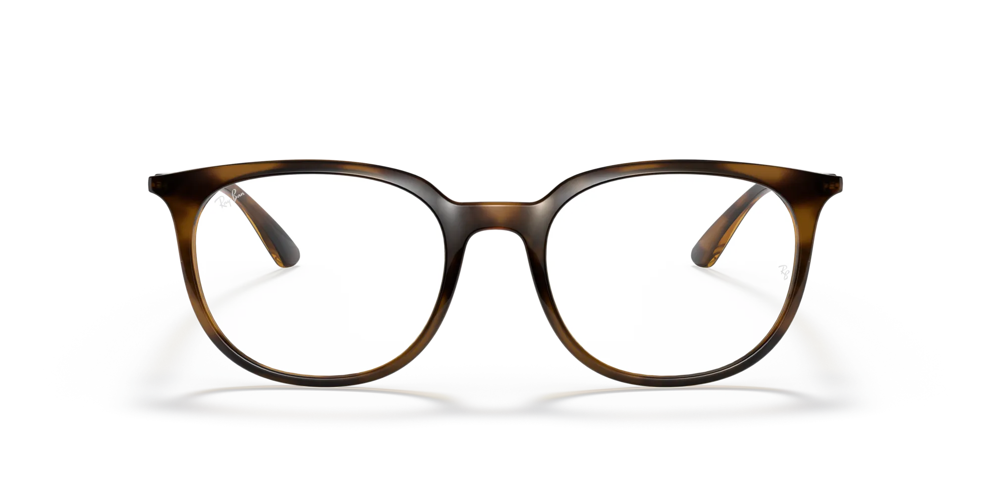Ray - Ban RX7190 2012 Montature da vista Iniettato Tartaruga Trasparente Squadrata Normale - immagine 3