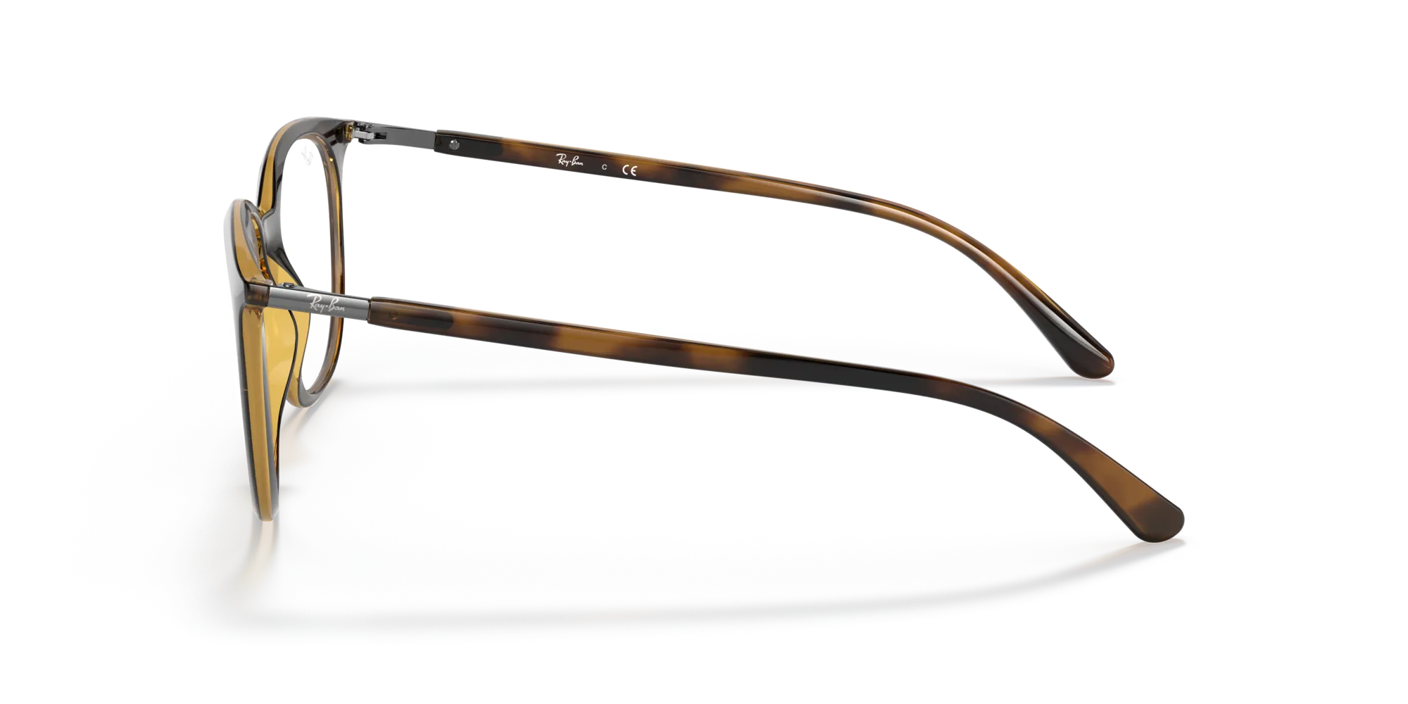 Ray - Ban RX7190 2012 Montature da vista Iniettato Tartaruga Trasparente Squadrata Normale - immagine 4