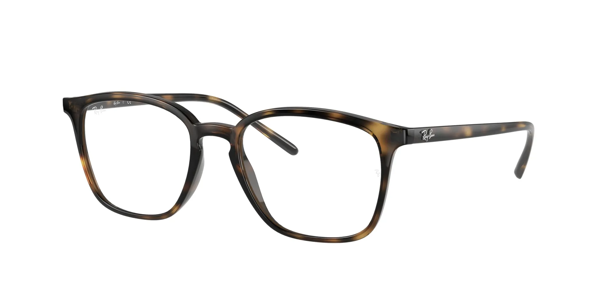 Ray - Ban RX7185 2012 Montature da vista Iniettato Tartaruga Trasparente Squadrata Normale - immagine 1