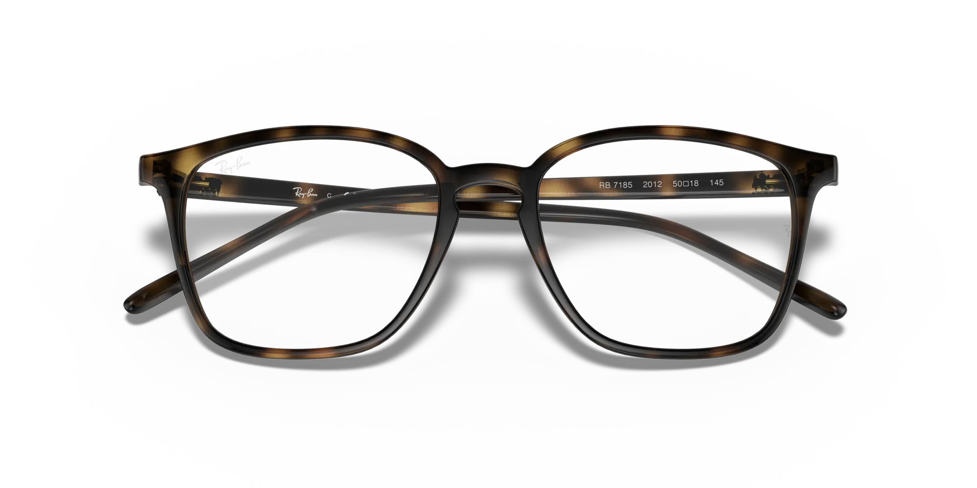 Ray - Ban RX7185 2012 Montature da vista Iniettato Tartaruga Trasparente Squadrata Normale - immagine 2