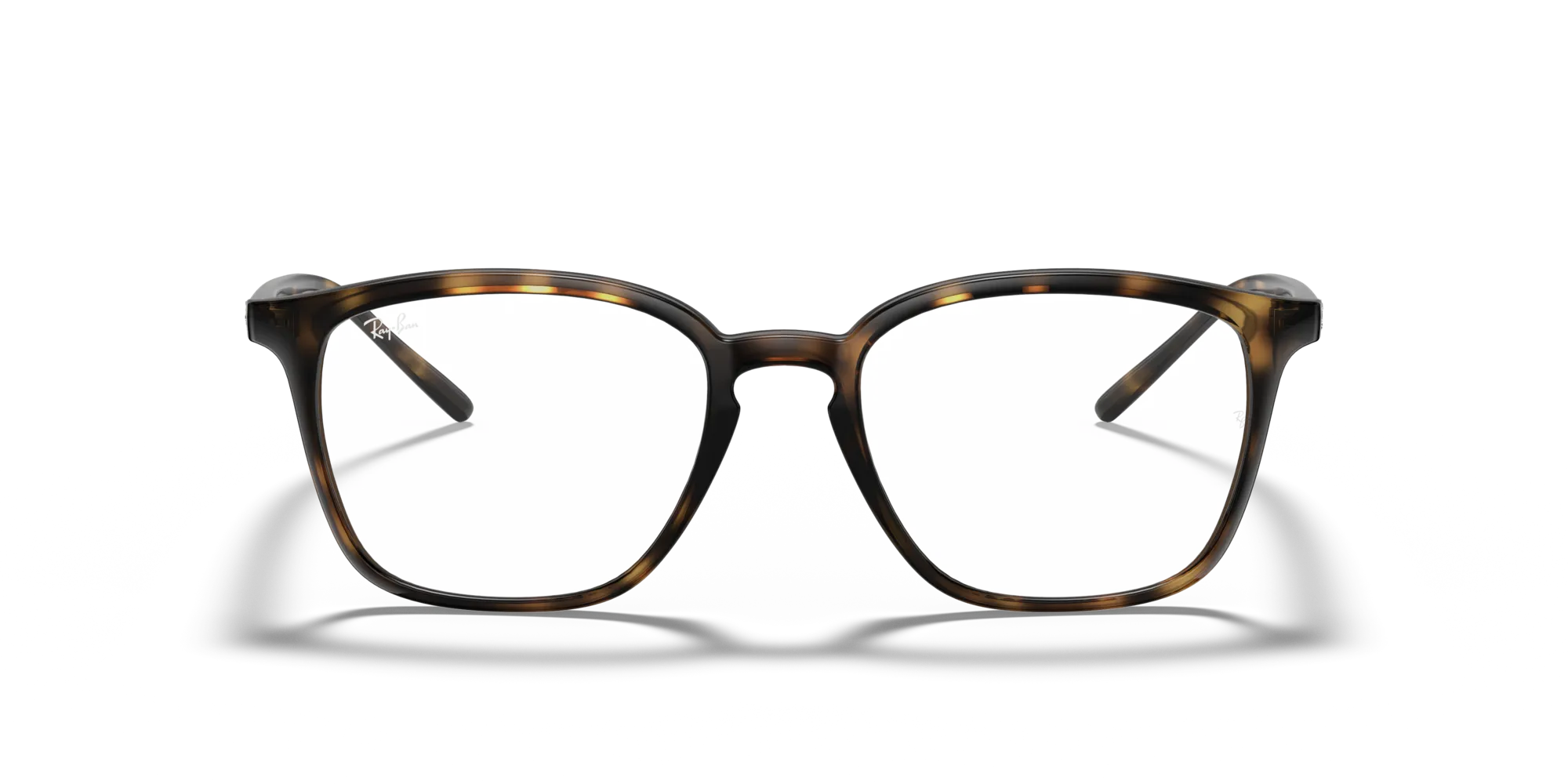 Ray - Ban RX7185 2012 Montature da vista Iniettato Tartaruga Trasparente Squadrata Normale - immagine 3