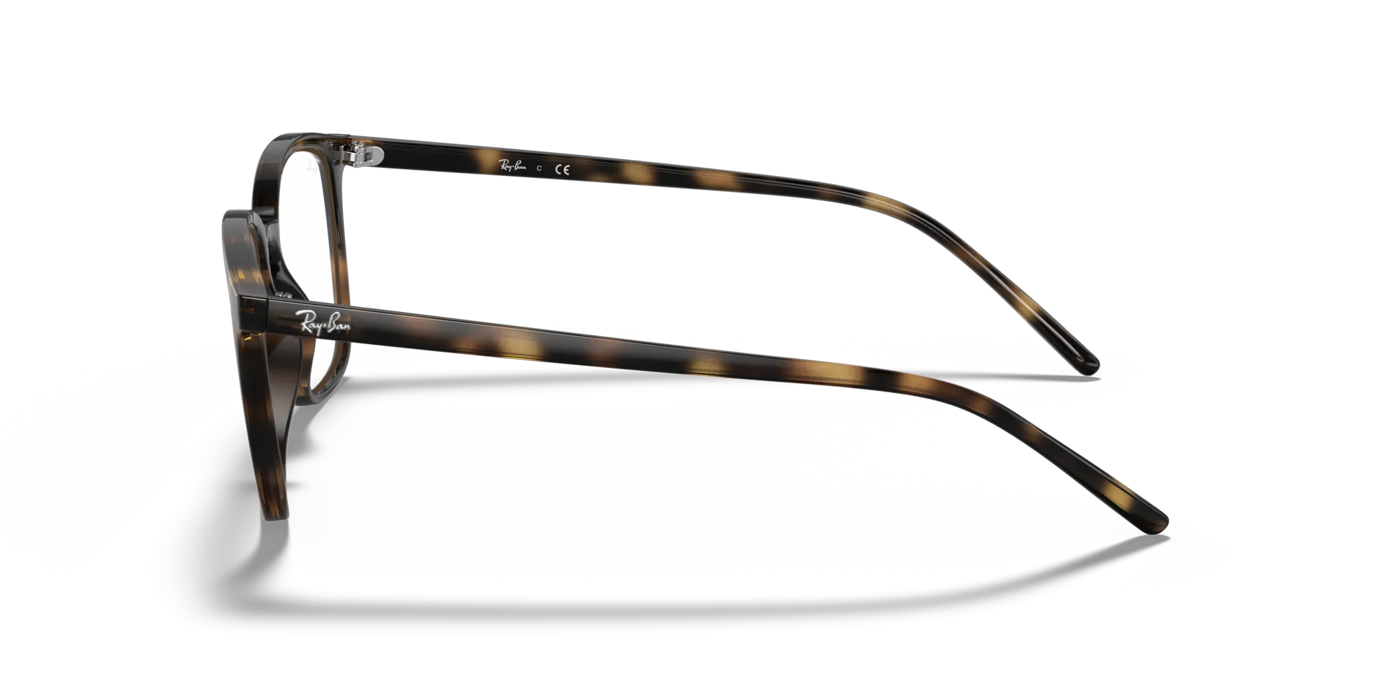 Ray - Ban RX7185 2012 Montature da vista Iniettato Tartaruga Trasparente Squadrata Normale - immagine 4
