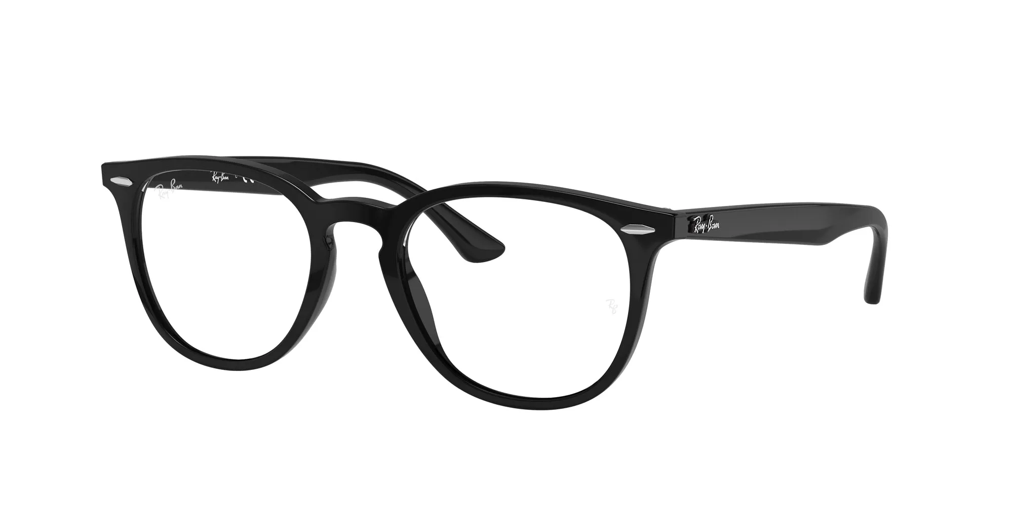 Ray - Ban RX7159F 2000 Montature da vista Acetato Nero Trasparente Pantos Normale - immagine 1