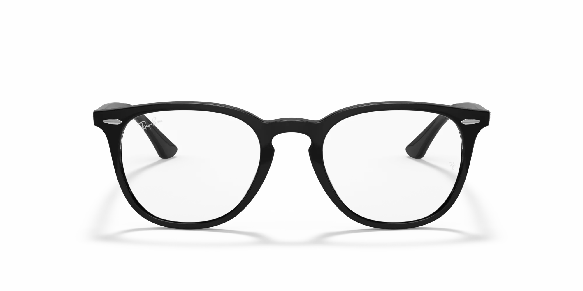 Ray - Ban RX7159F 2000 Montature da vista Acetato Nero Trasparente Pantos Normale - immagine 3
