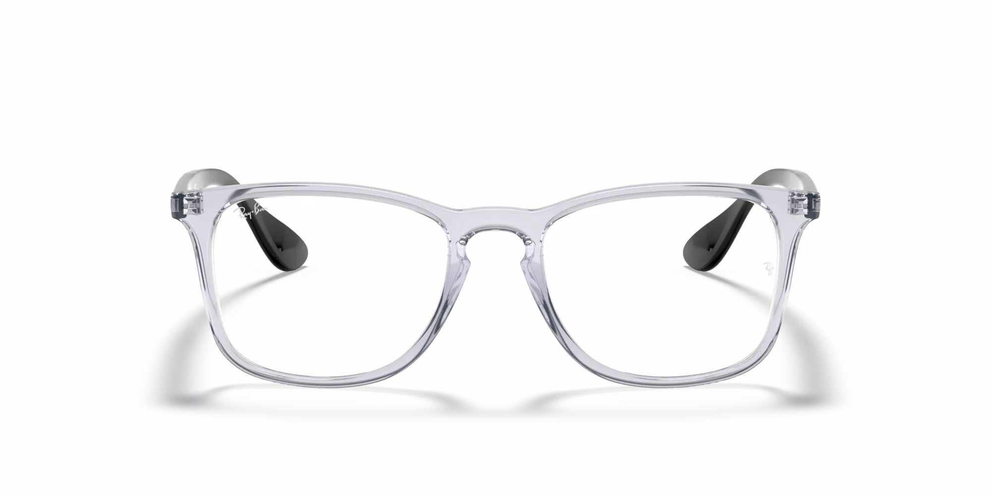 Ray - Ban RX7074 5943 Montature da vista Iniettato Trasparente Trasparente Squadrata Normale - immagine 3