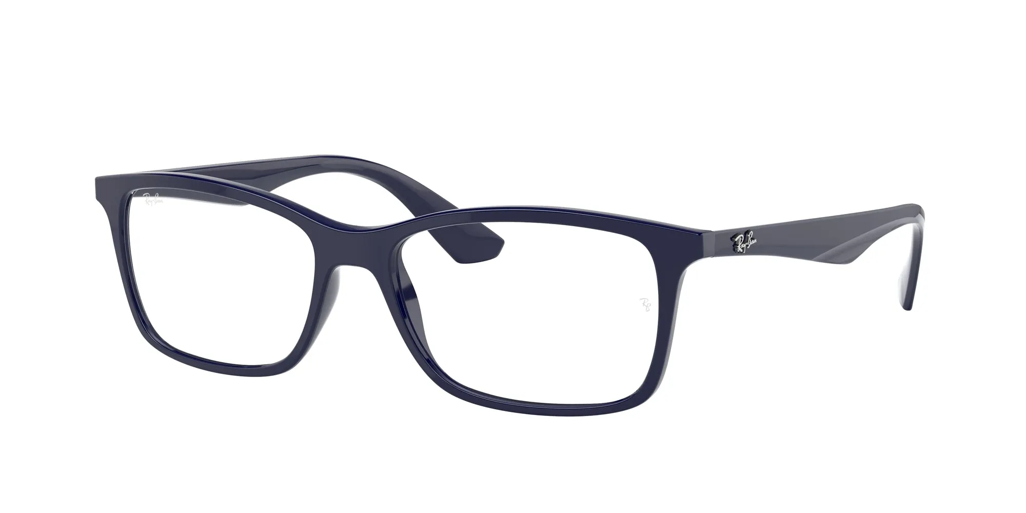 Ray - Ban RX7047 8100 Montature da vista Iniettato Blu Trasparente Squadrata Normale - immagine 1