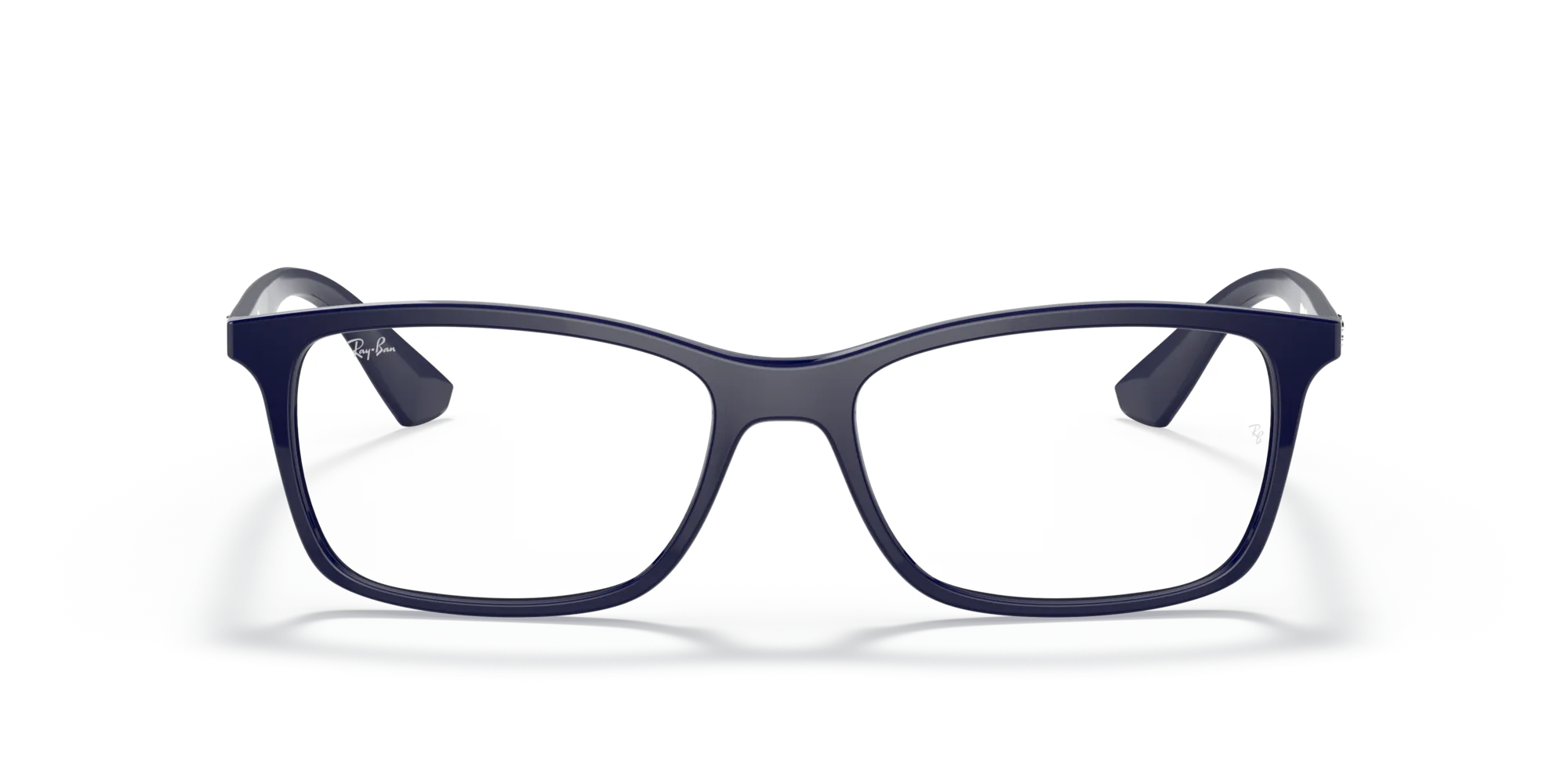 Ray - Ban RX7047 8100 Montature da vista Iniettato Blu Trasparente Squadrata Normale - immagine 3