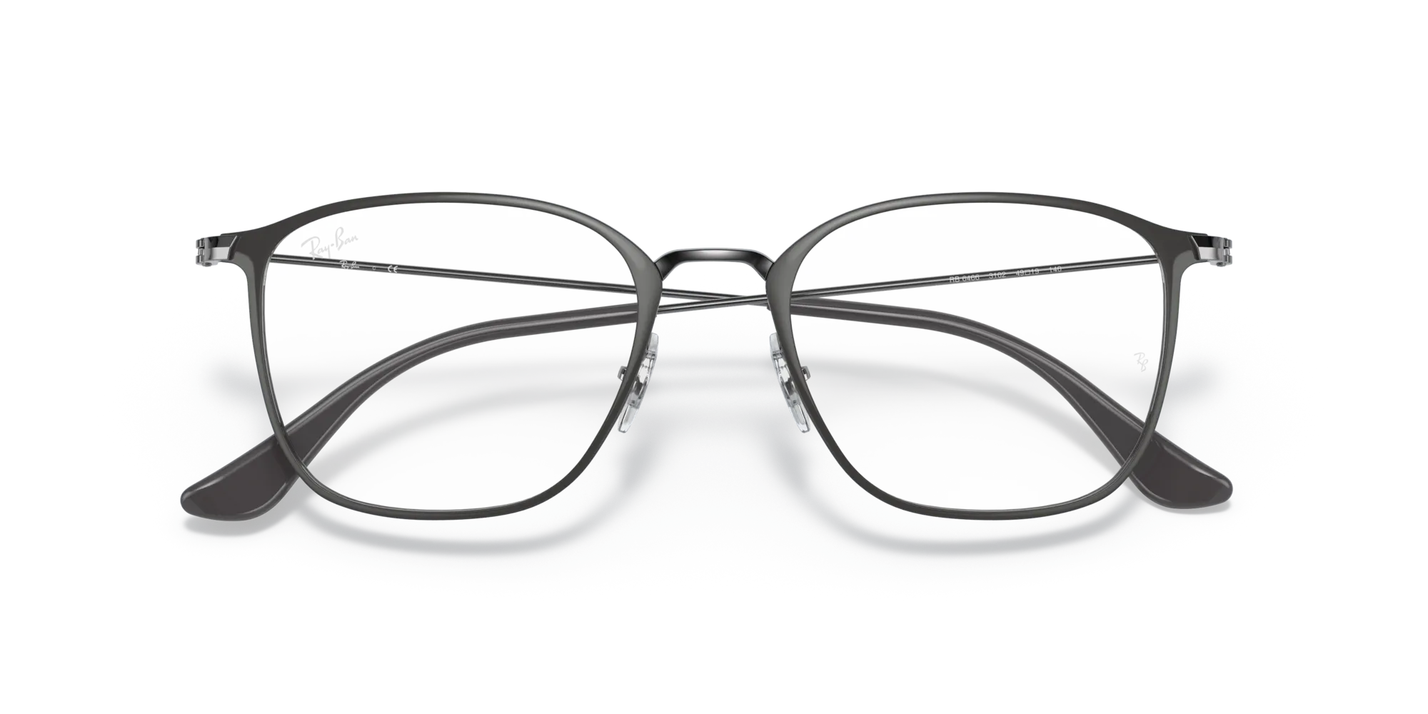 Ray - Ban RX6466 3102 Montature da vista Metallo Grigio Trasparente Squadrata Normale - immagine 2