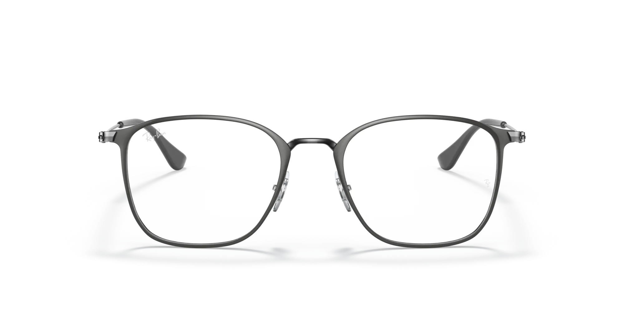 Ray - Ban RX6466 3102 Montature da vista Metallo Grigio Trasparente Squadrata Normale - immagine 3