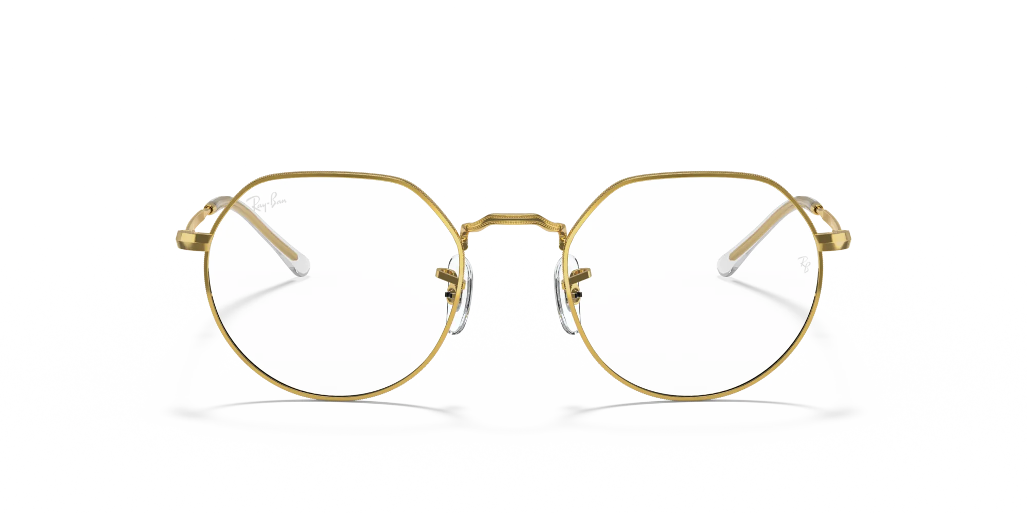 Ray - Ban RX6465 JACK 3086 Montature da vista Metallo Oro Trasparente Geometrica Normale - immagine 3