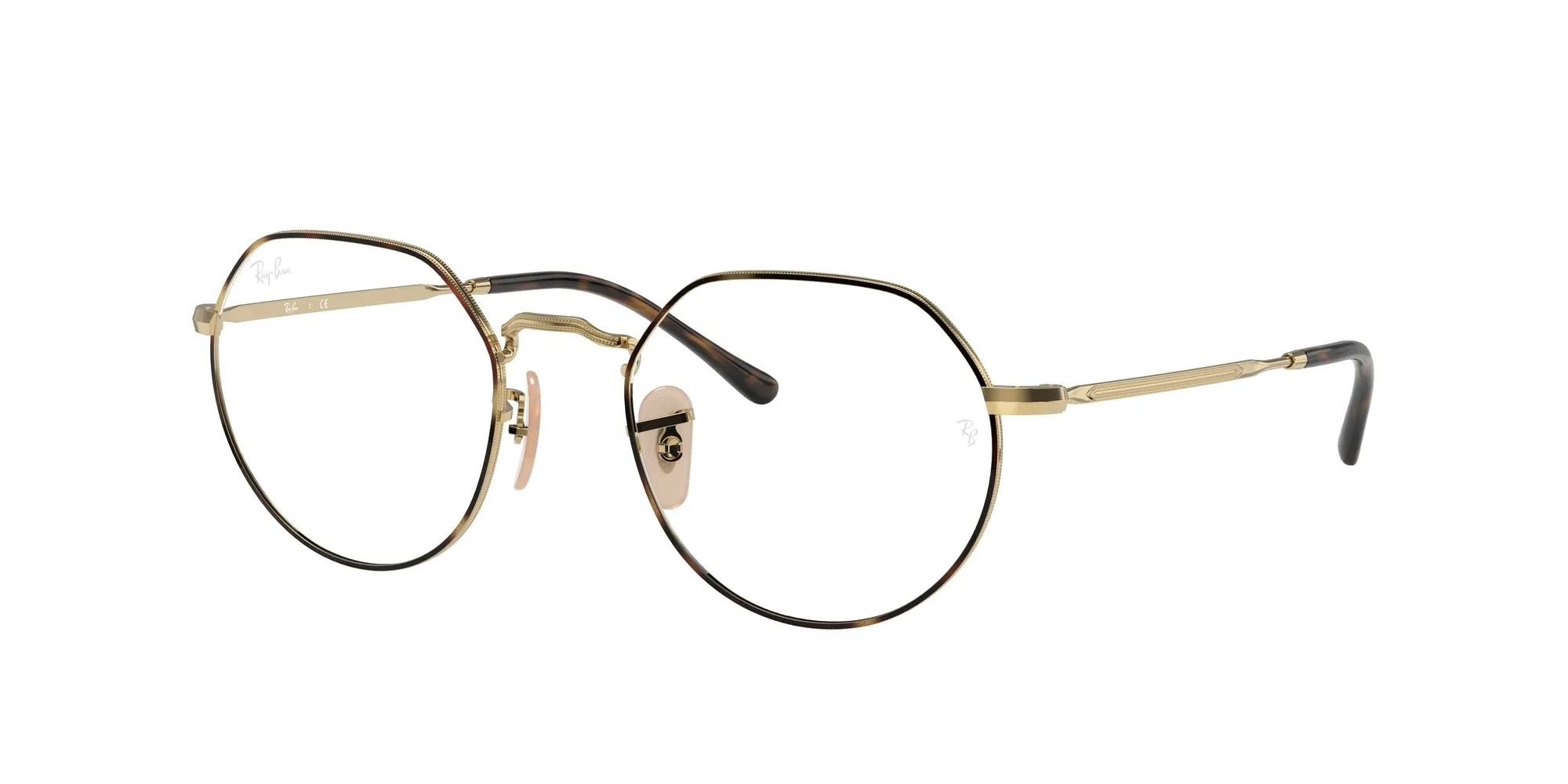 Ray - Ban RX6465 JACK 2945 Montature da vista Metallo Tartaruga Trasparente Geometrica Normale - immagine 1