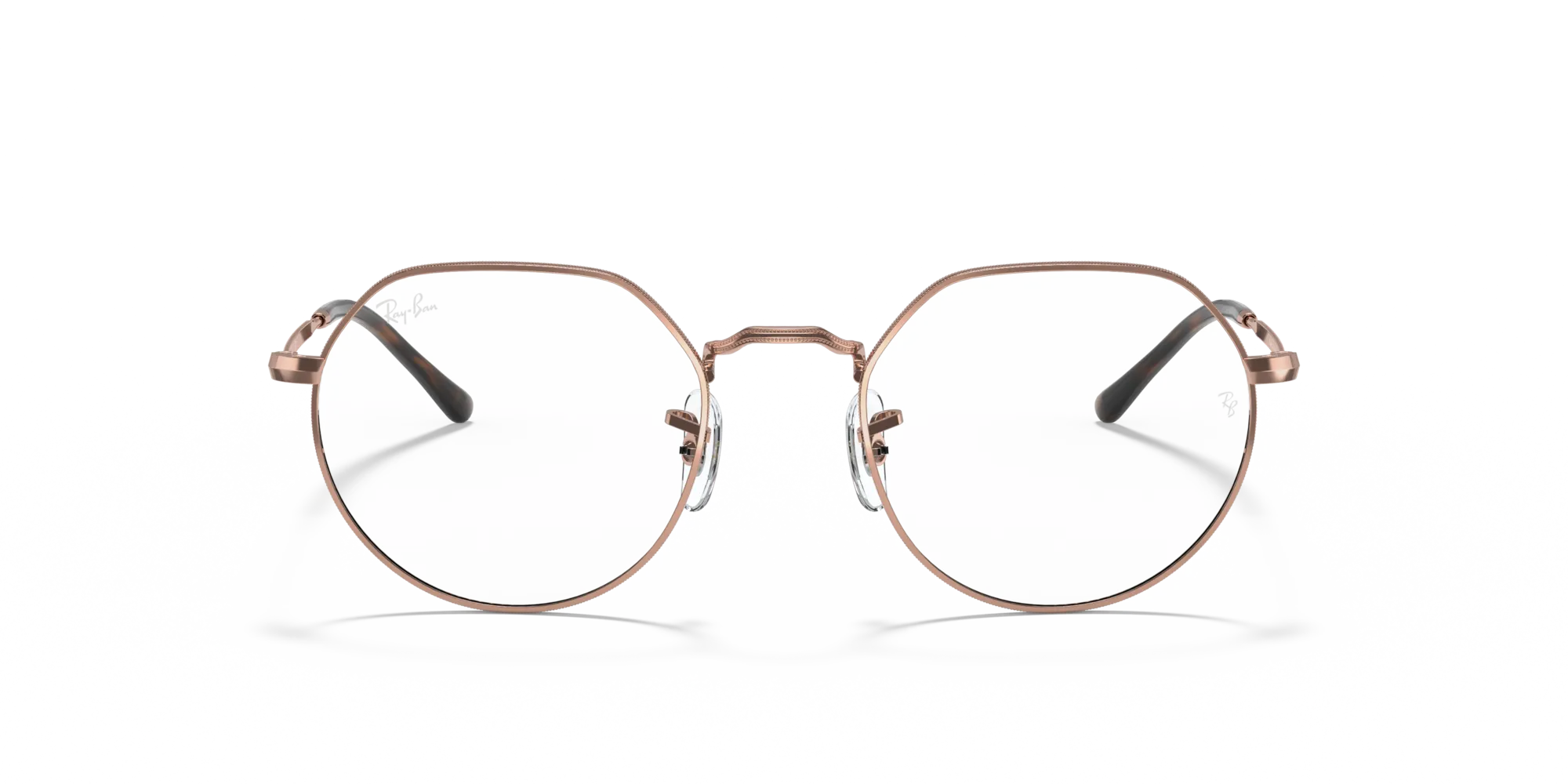 Ray - Ban RX6465 JACK 2943 Montature da vista Metallo Bronzo Trasparente Geometrica Normale - immagine 3
