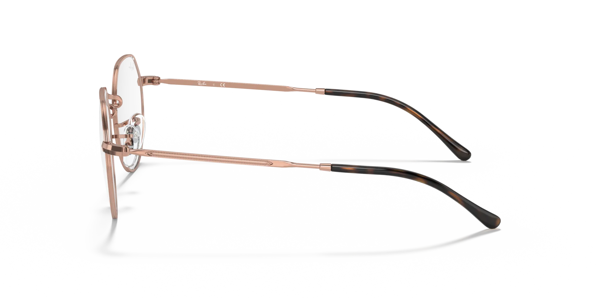 Ray - Ban RX6465 JACK 2943 Montature da vista Metallo Bronzo Trasparente Geometrica Normale - immagine 4
