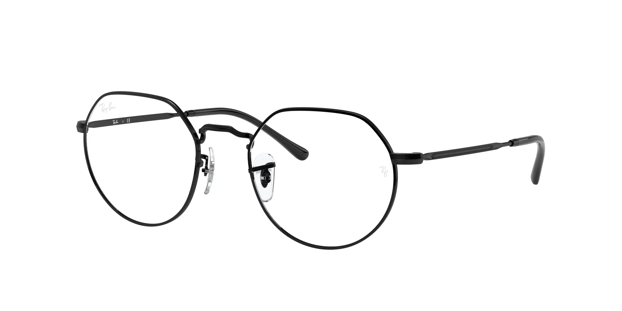 Ray - Ban RX6465 JACK 2509 Montature da vista Metallo Nero Trasparente Geometrica Normale - immagine 1