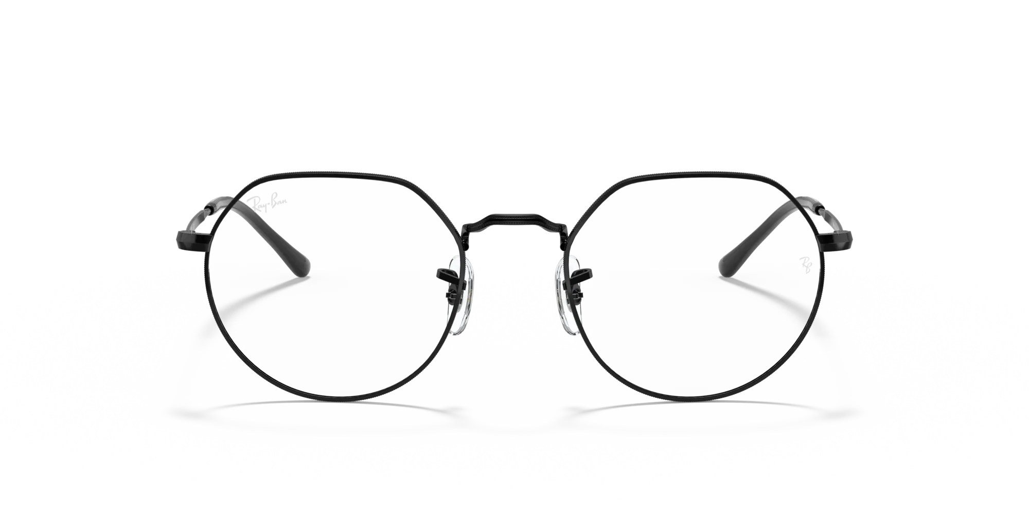 Ray - Ban RX6465 JACK 2509 Montature da vista Metallo Nero Trasparente Geometrica Normale - immagine 3