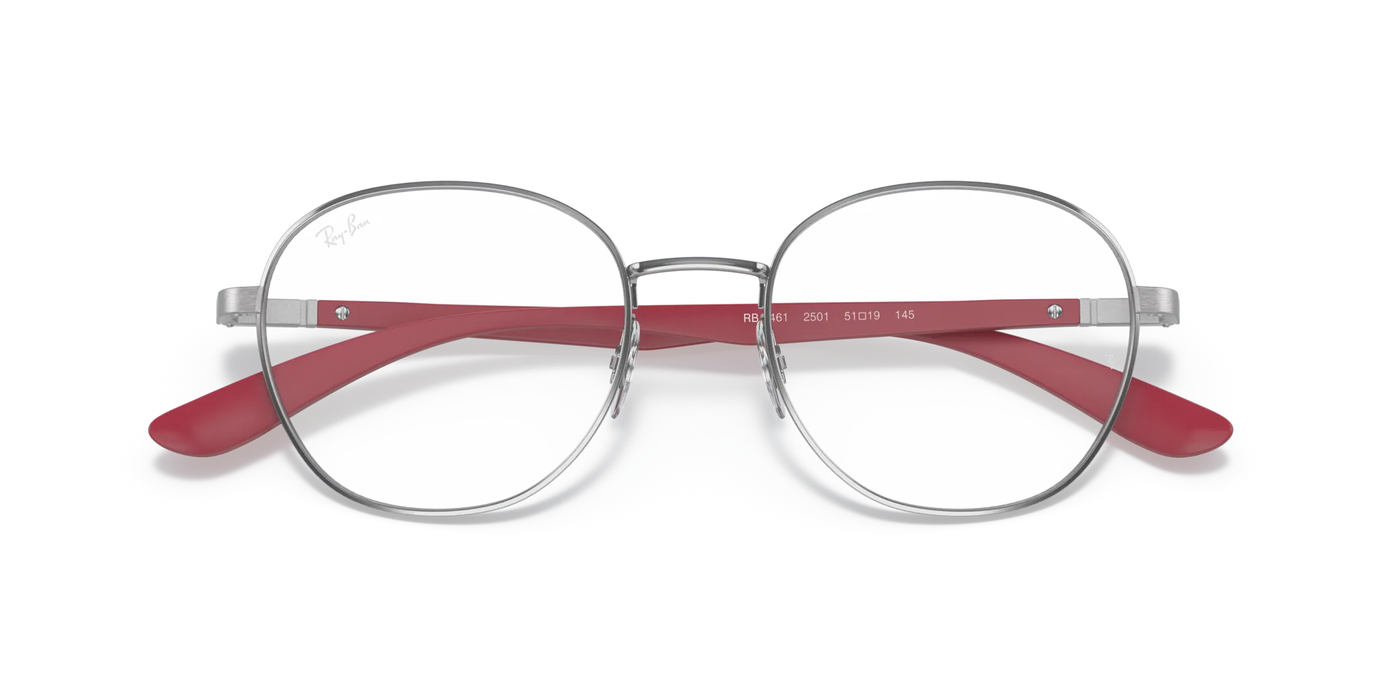 Ray - Ban RX6461 2501 Montature da vista Metallo Argento Rotonda - immagine 2