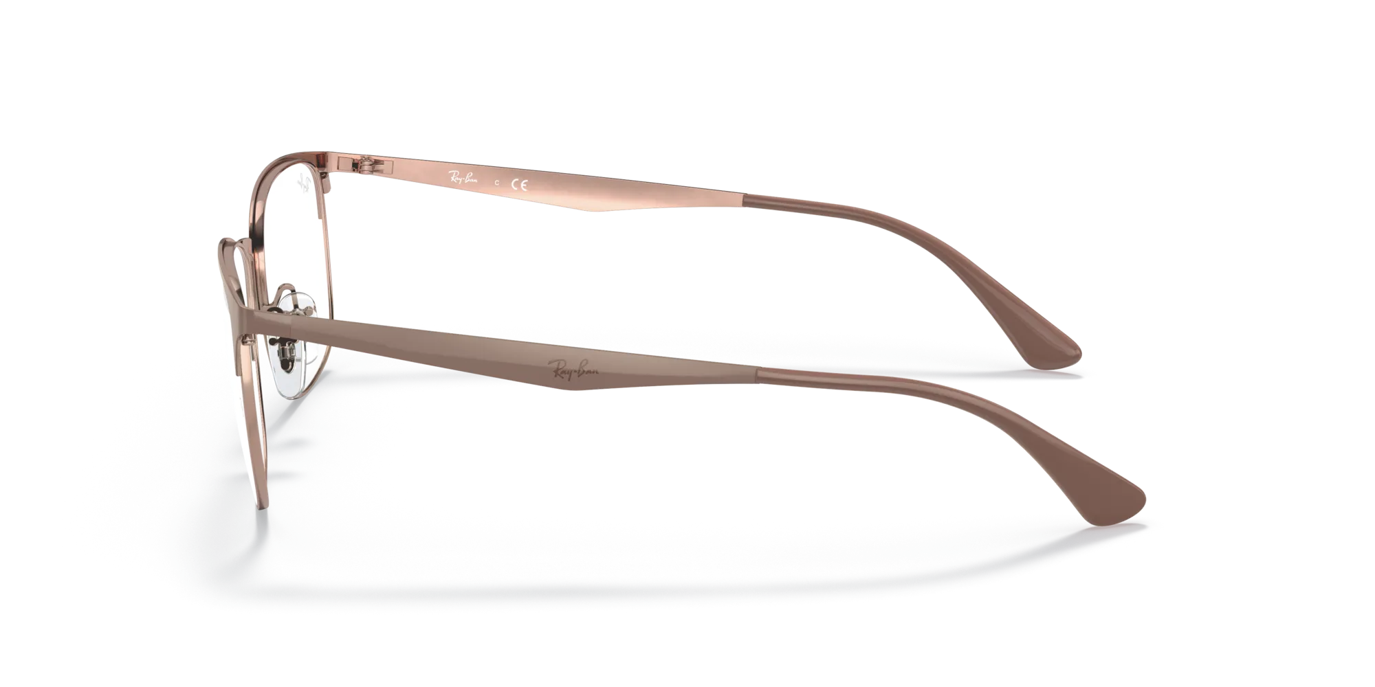Ray - Ban RX6421 2973 Montature da vista Metallo Marrone Trasparente Squadrata Normale - immagine 4