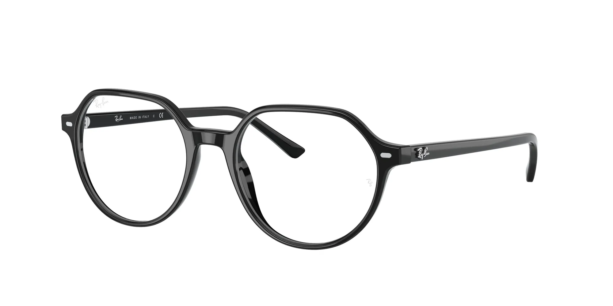 Ray - Ban RX5395 THALIA 2000 Montature da vista Acetato Nero Trasparente Rotonda Normale - immagine 1