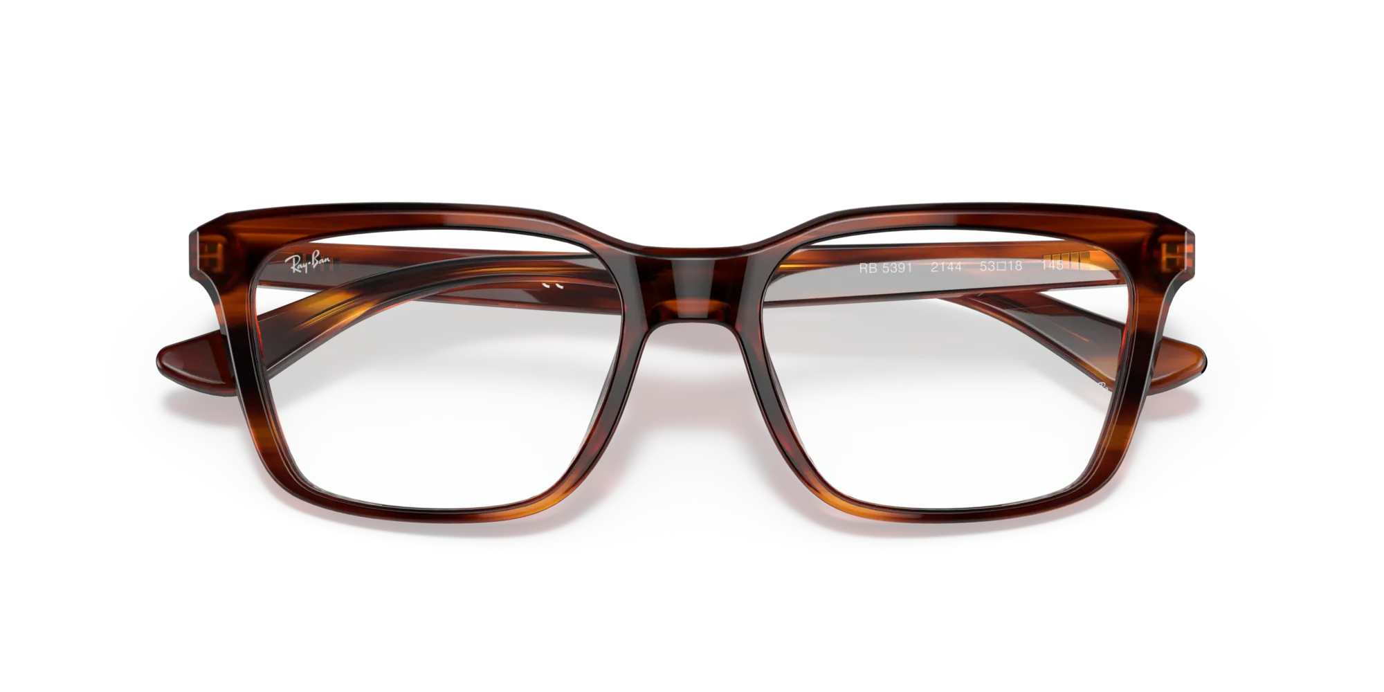 Ray - Ban RX5391 2144 Montature da vista Plastica Havana Squadrata - immagine 2