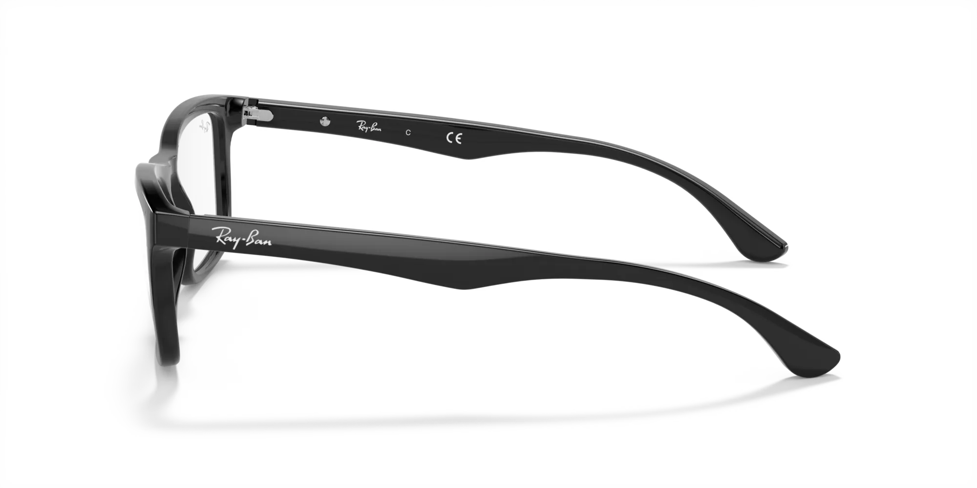 Ray - Ban RX5279F 2000 Montature da vista Acetato Nero Trasparente Squadrata Normale - immagine 4