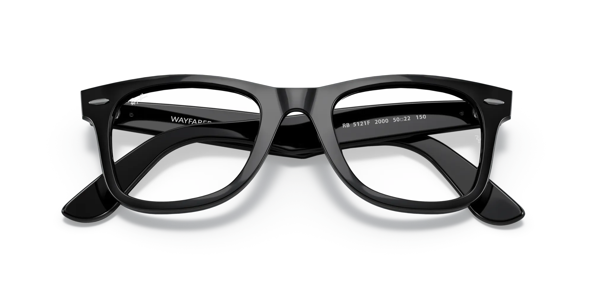Ray - Ban RX5121F WAYFARER 2000 Montature da vista Acetato Nero Trasparente Squadrata Normale - immagine 2
