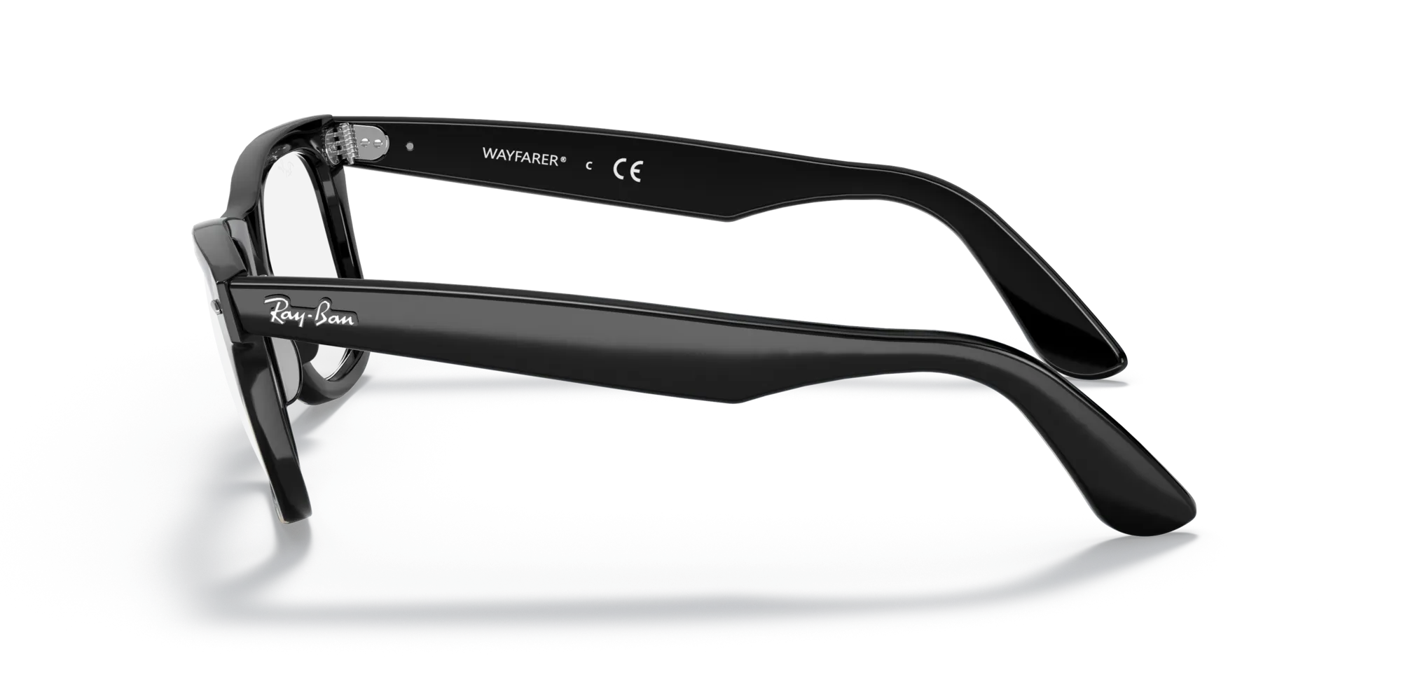 Ray - Ban RX5121F WAYFARER 2000 Montature da vista Acetato Nero Trasparente Squadrata Normale - immagine 4