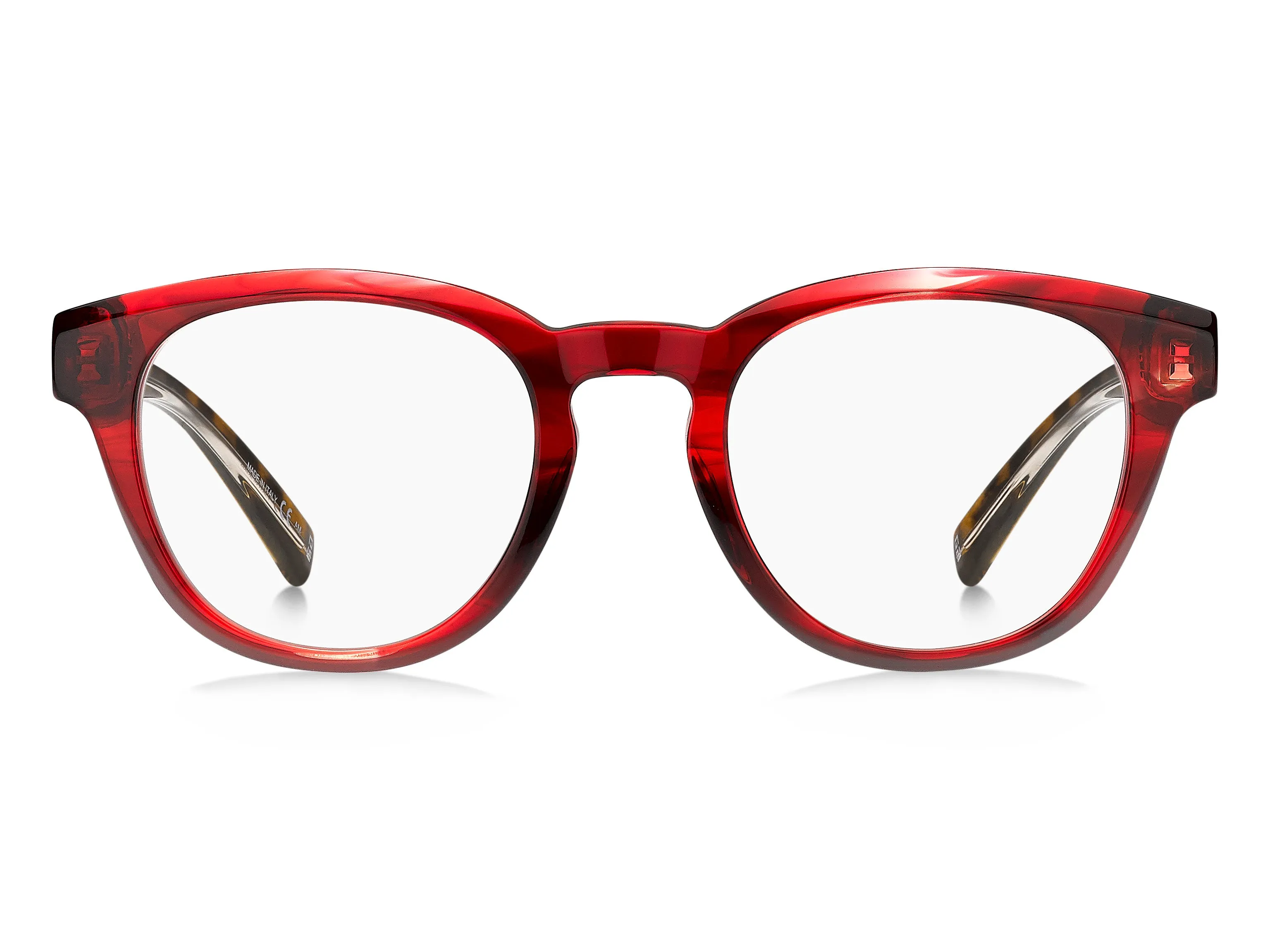 Givenchy GV 0156 573 Montature da vista Acetato Rosso Rotonda - immagine 2