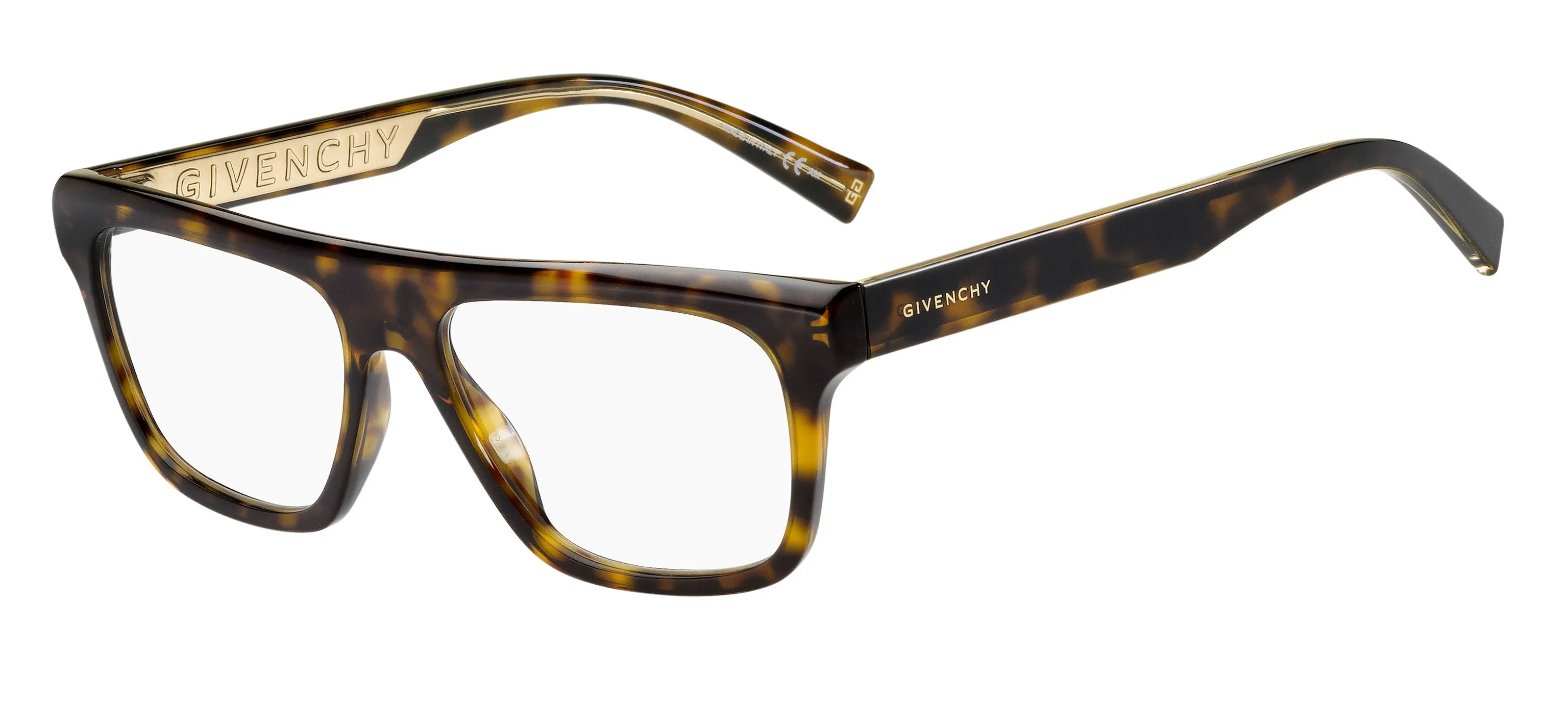 Givenchy GV 0136 086 Montature da vista Acetato Havana Squadrata - immagine 1