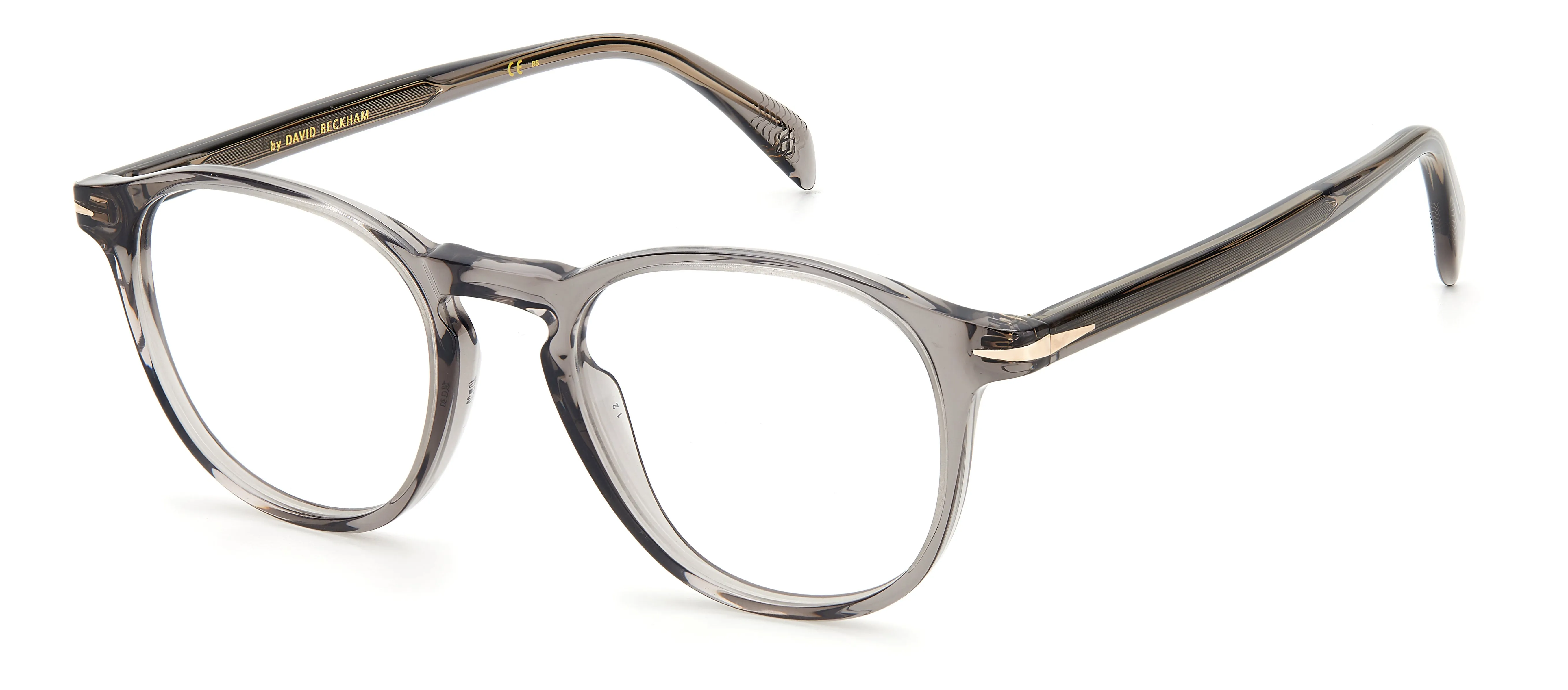 DAVID BECKHAM DB 1018 KB7 Montature da vista Acetato Grigio Rotonda - immagine 1