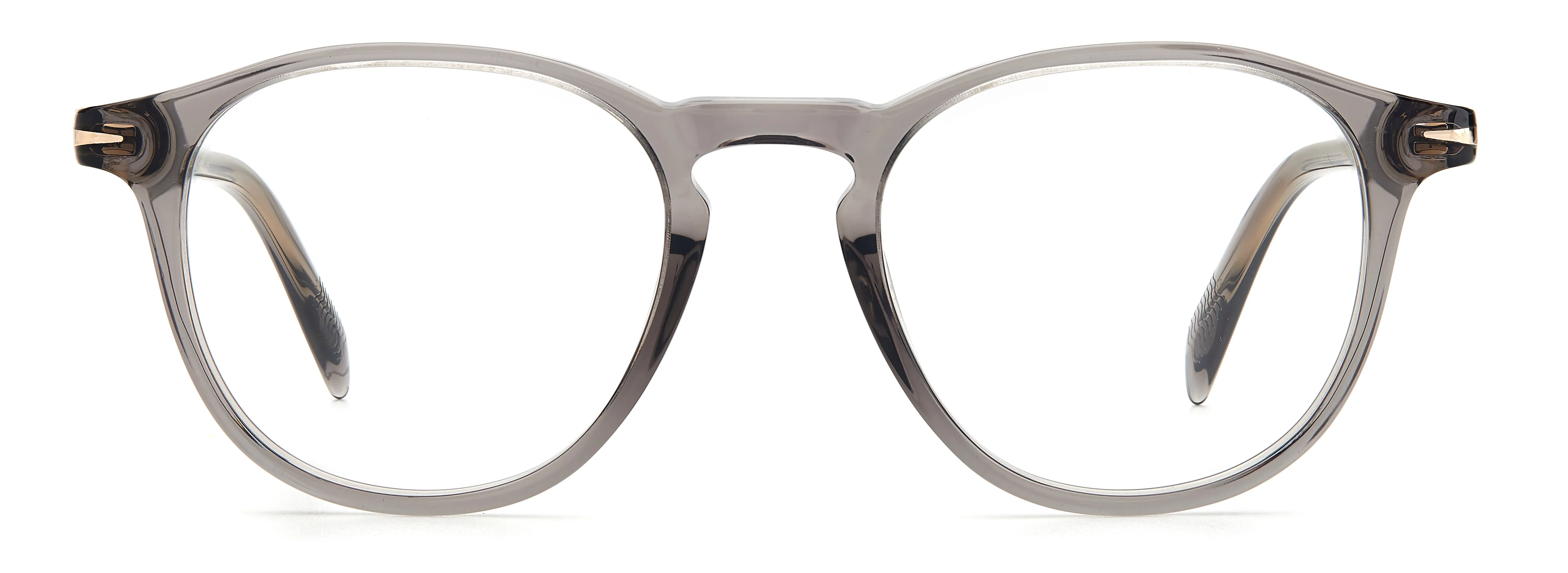 DAVID BECKHAM DB 1018 KB7 Montature da vista Acetato Grigio Rotonda - immagine 2