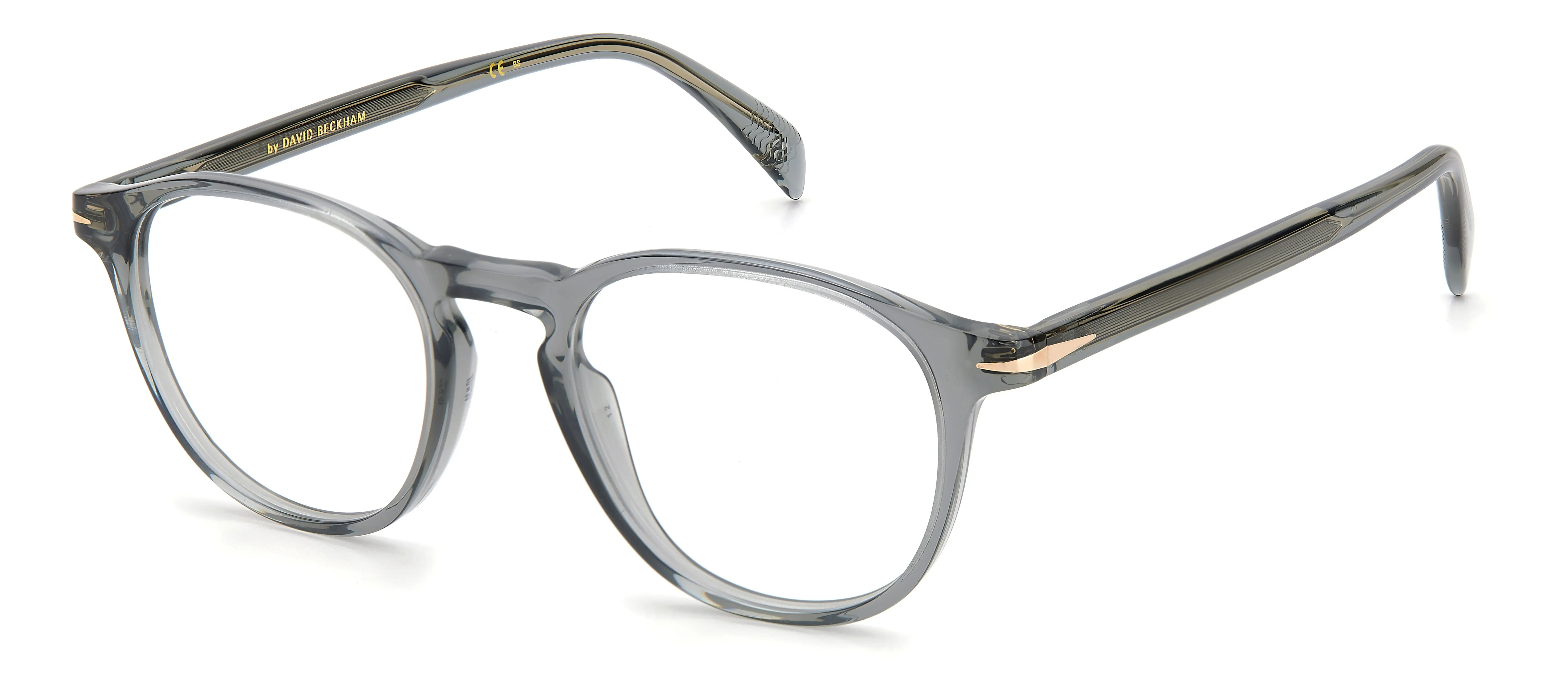 DAVID BECKHAM DB 1018 FT3 Montature da vista Acetato Grigio Rotonda - immagine 1