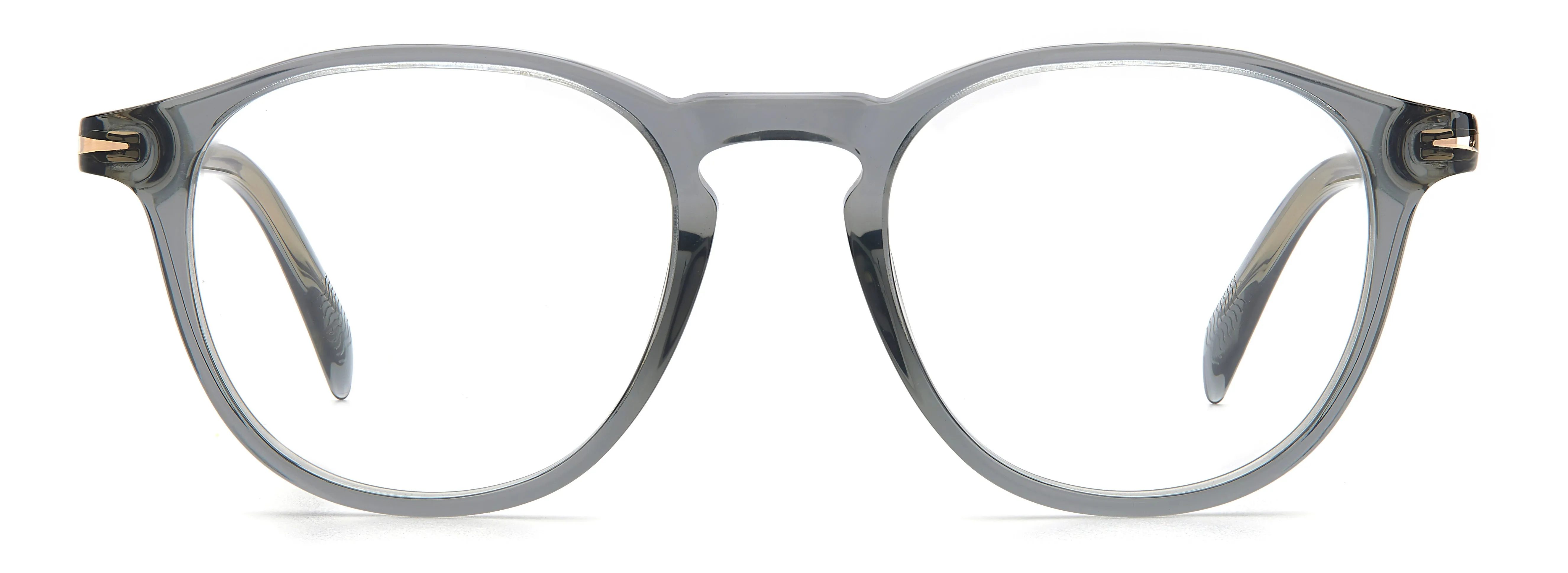 DAVID BECKHAM DB 1018 FT3 Montature da vista Acetato Grigio Rotonda - immagine 2