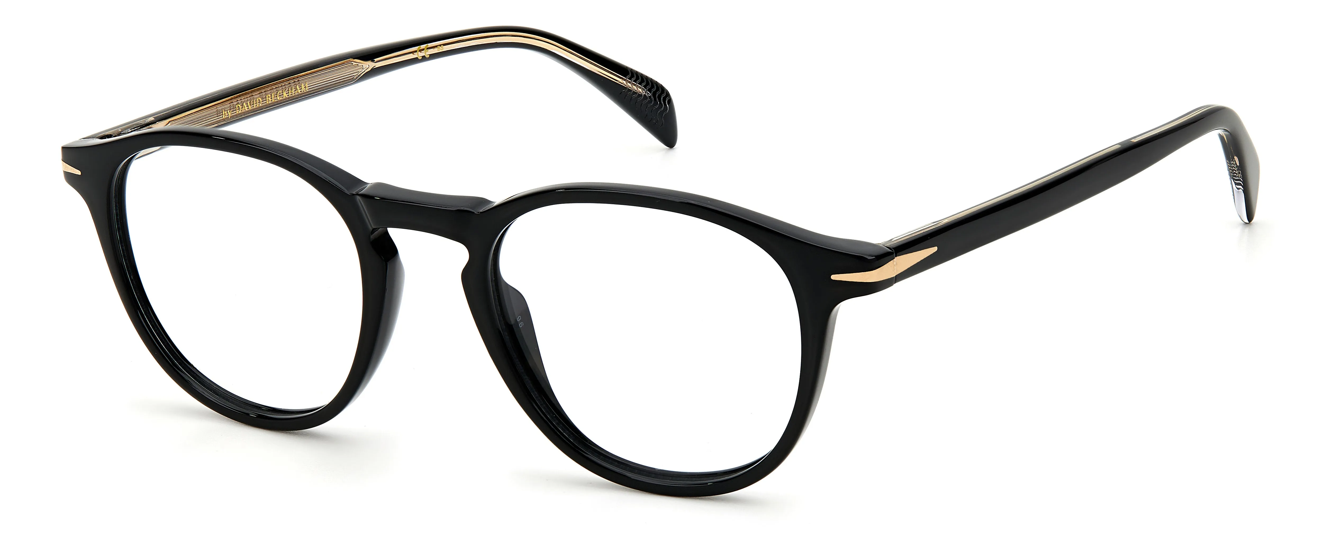 DAVID BECKHAM DB 1018 807 Montature da vista Acetato Nero Rotonda - immagine 1
