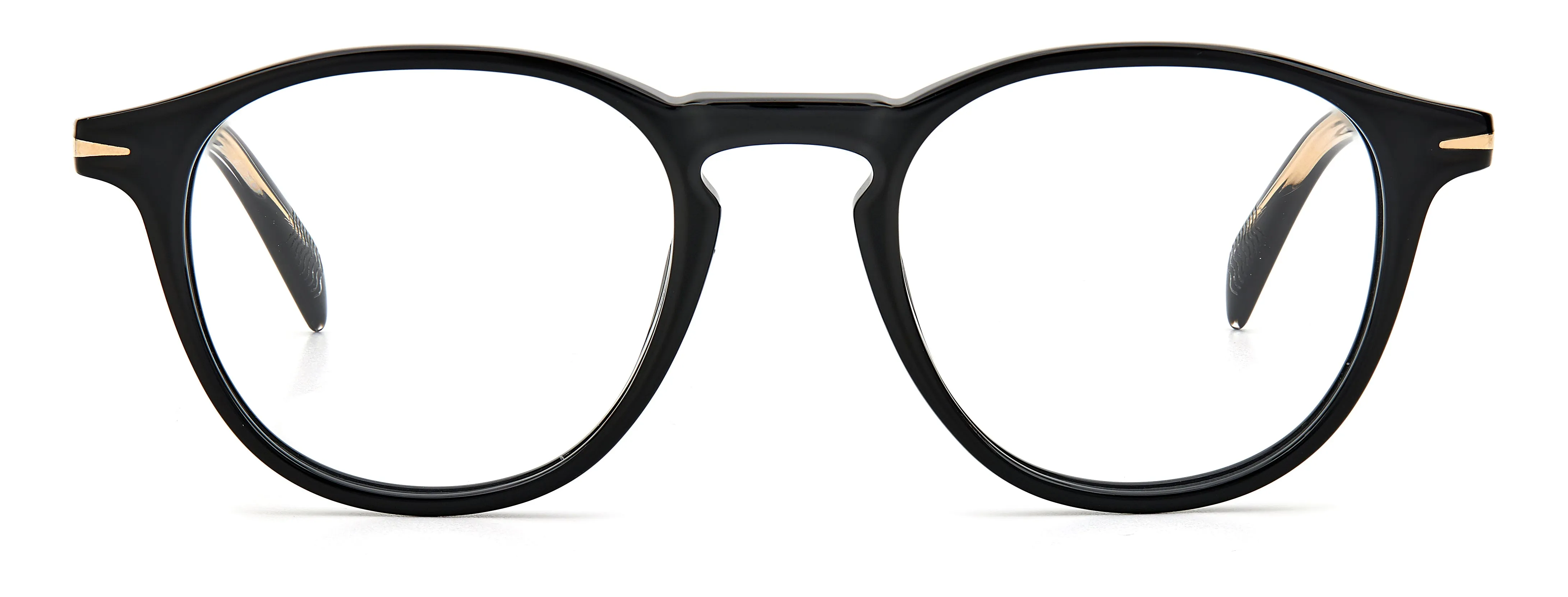 DAVID BECKHAM DB 1018 807 Montature da vista Acetato Nero Rotonda - immagine 2