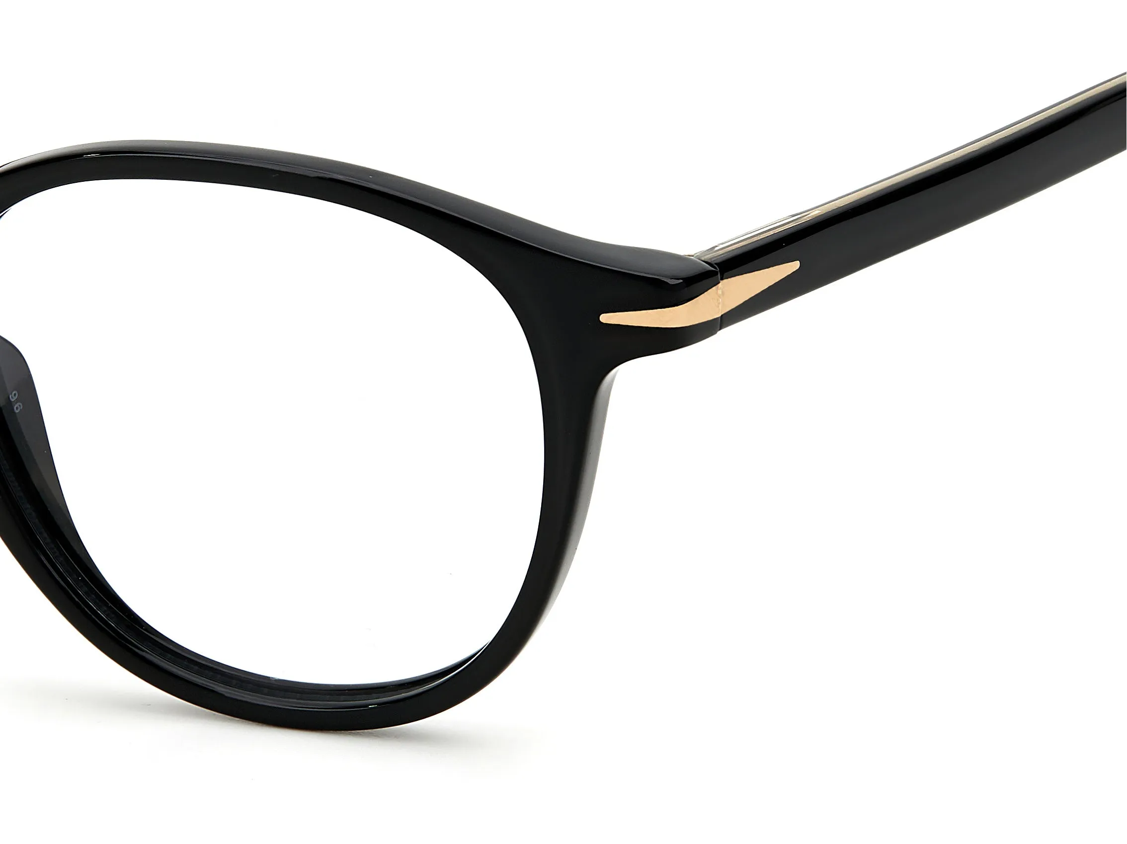 DAVID BECKHAM DB 1018 807 Montature da vista Acetato Nero Rotonda - immagine 3