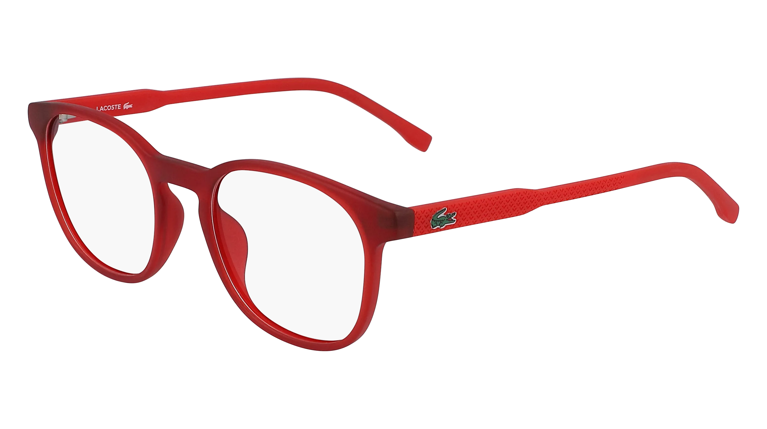 Lacoste L3632 615 Montature da vista bambino Iniettato Rosso Rotonda Normale Fotocromatiche - immagine 1