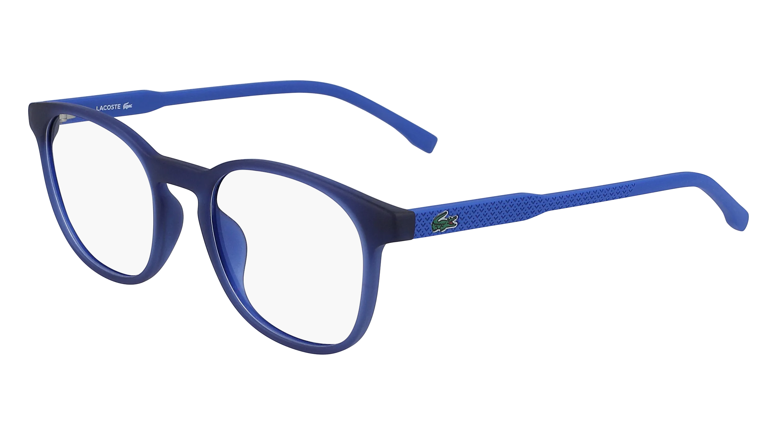 Lacoste L3632 424 Montature da vista bambino Iniettato Blu Rotonda Normale Fotocromatiche - immagine 1