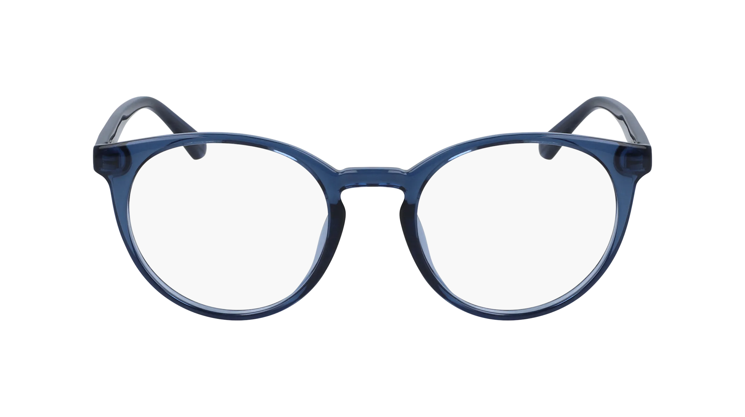 Calvin Klein CK20527 405 Montature da vista Iniettato Blu Rotonda Normale Normale - immagine 2