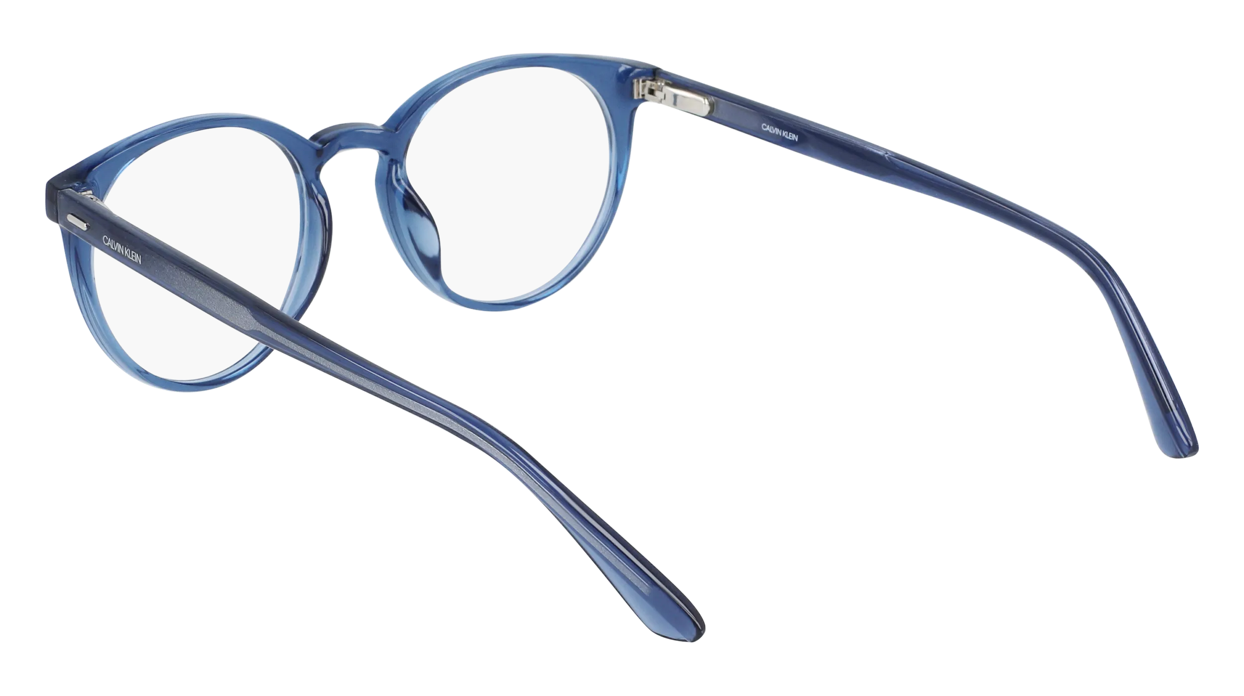 Calvin Klein CK20527 405 Montature da vista Iniettato Blu Rotonda Normale Normale - immagine 3