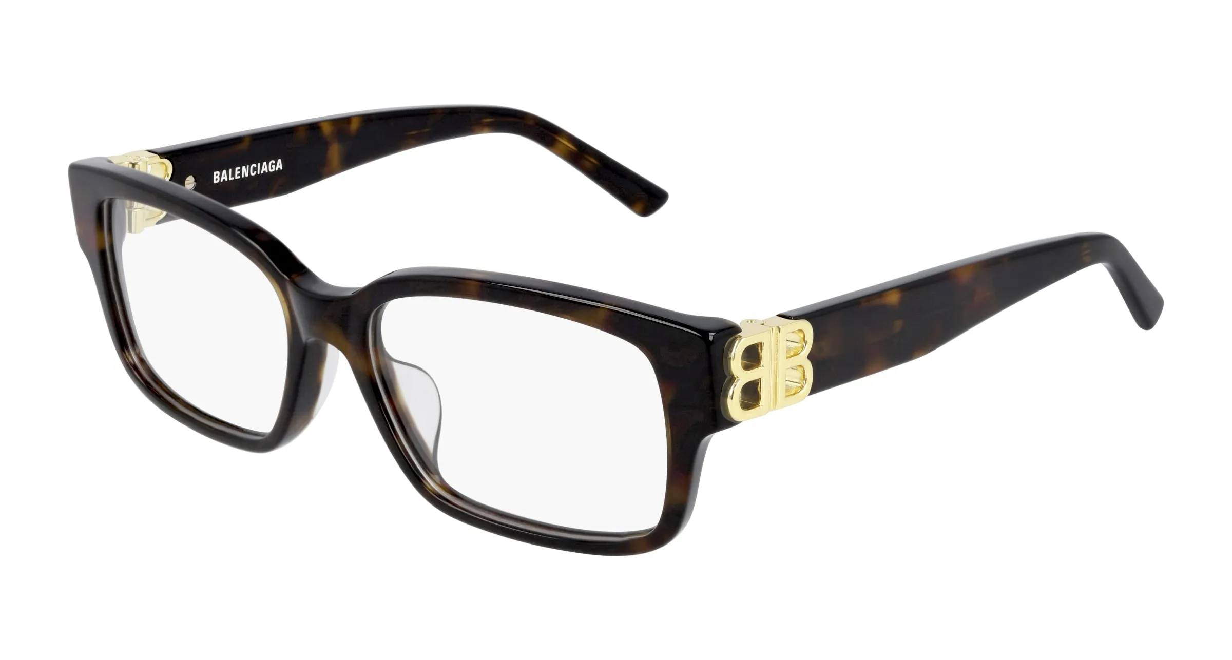 Balenciaga BB0105O 002 Montature da vista Acetato Havana Squadrata - immagine 1