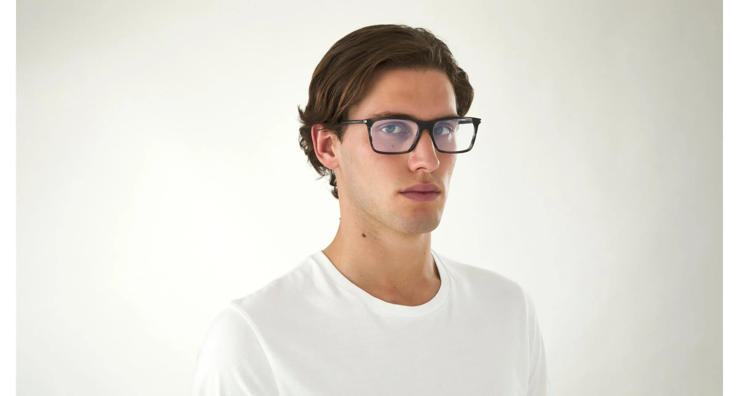 SAINT LAURENT SL 296 011 Montature da vista Acetato Grigio Squadrata - immagine 2