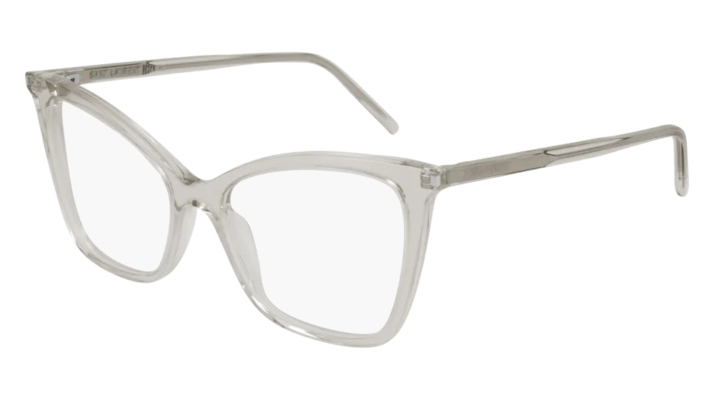 SAINT LAURENT Donna SL 386 003 Montature da vista Acetato Trasparente Cat Eye - immagine 1