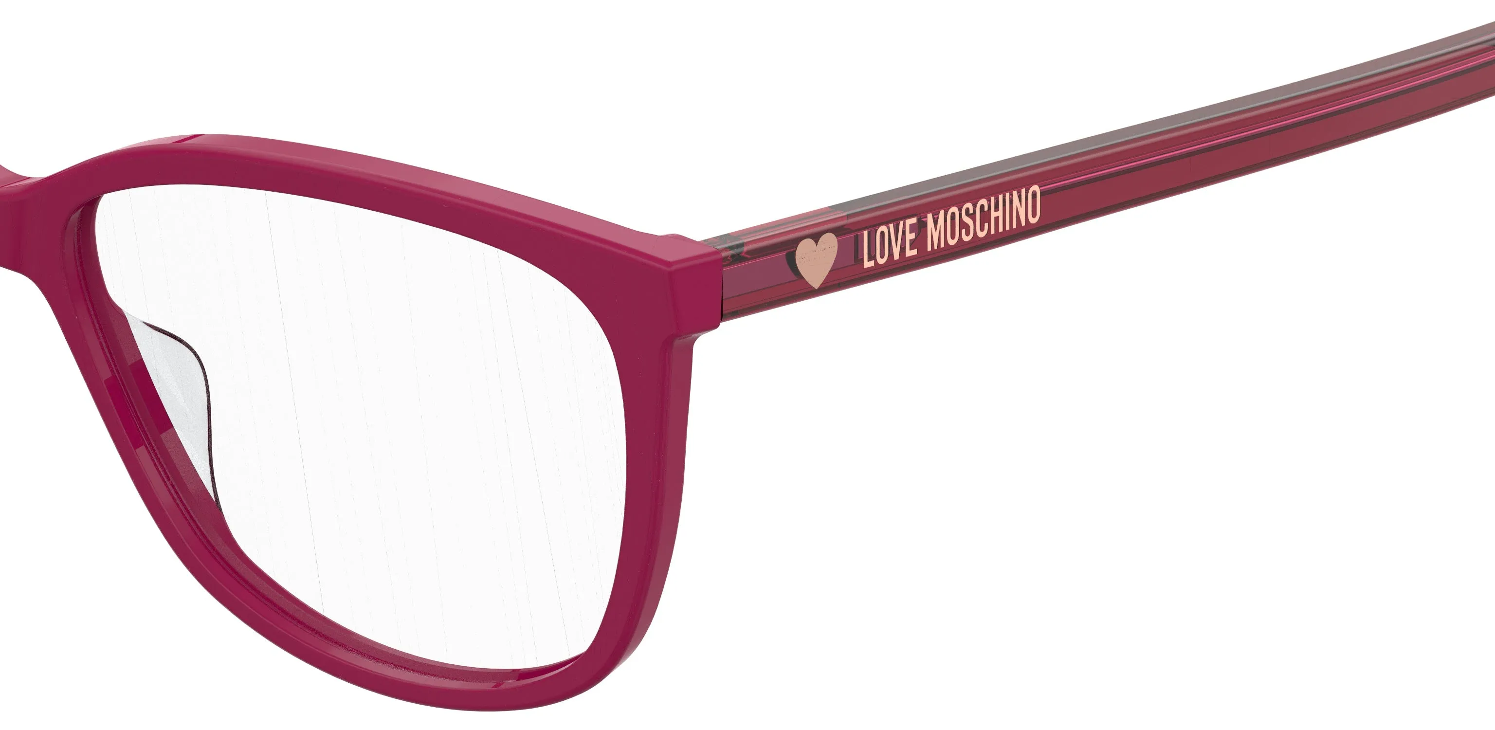 Moschino MOL546/TN 8CQ Montature da vista outlet Acetato Rosso Squadrata - immagine 3