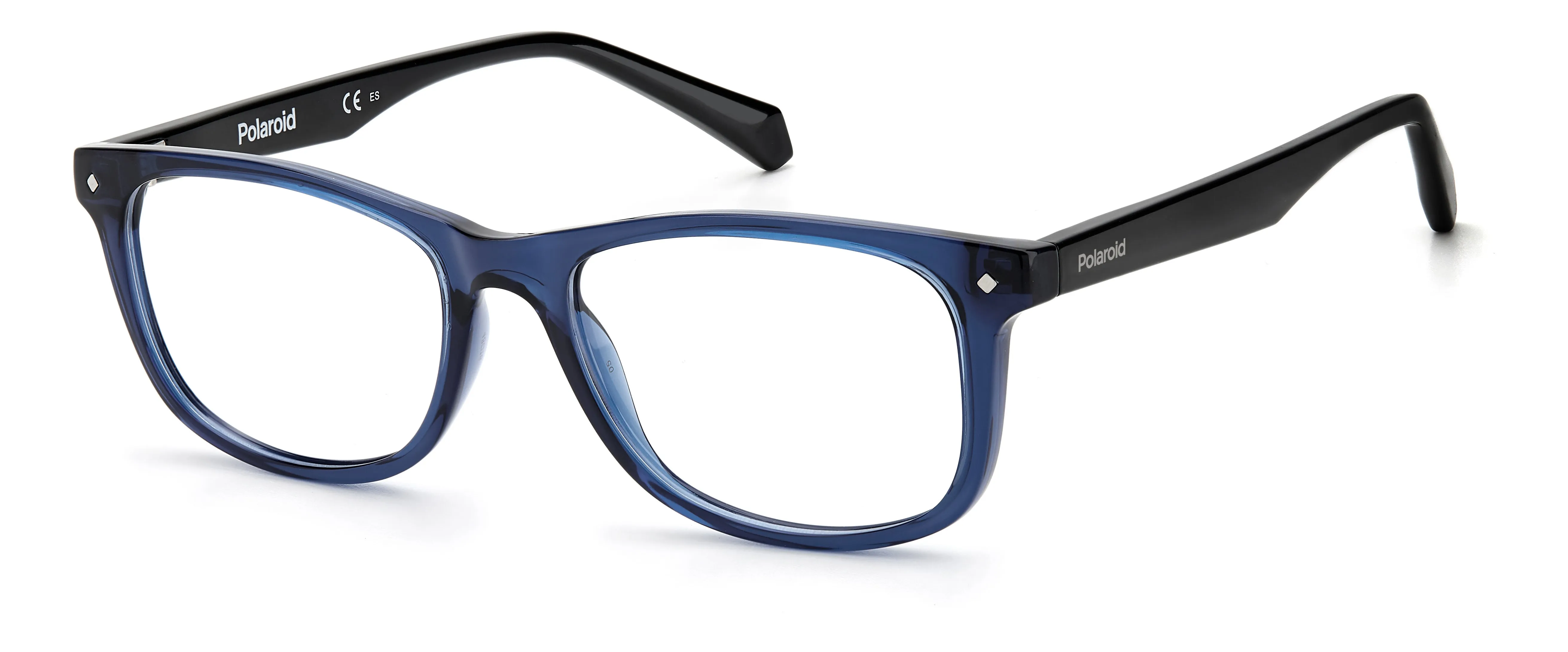 Polaroid Junior Polaroid PLD D813 9N7 Montature da vista bambino Plastica Nero / Blu Squadrata - immagine 1