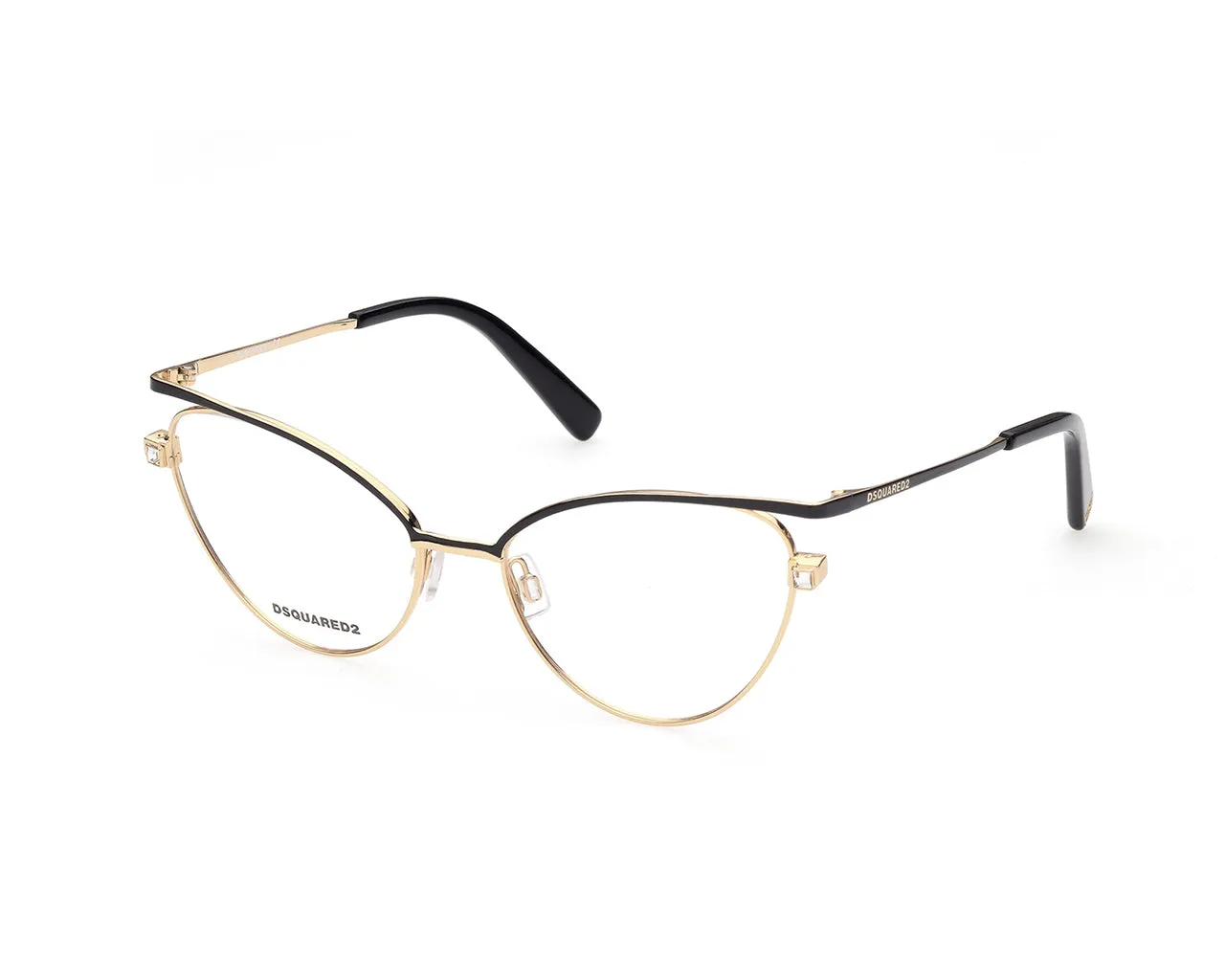 Dsquared2 DQ5333 032 Montature da vista outlet Metallo Oro Cat Eye - immagine 1