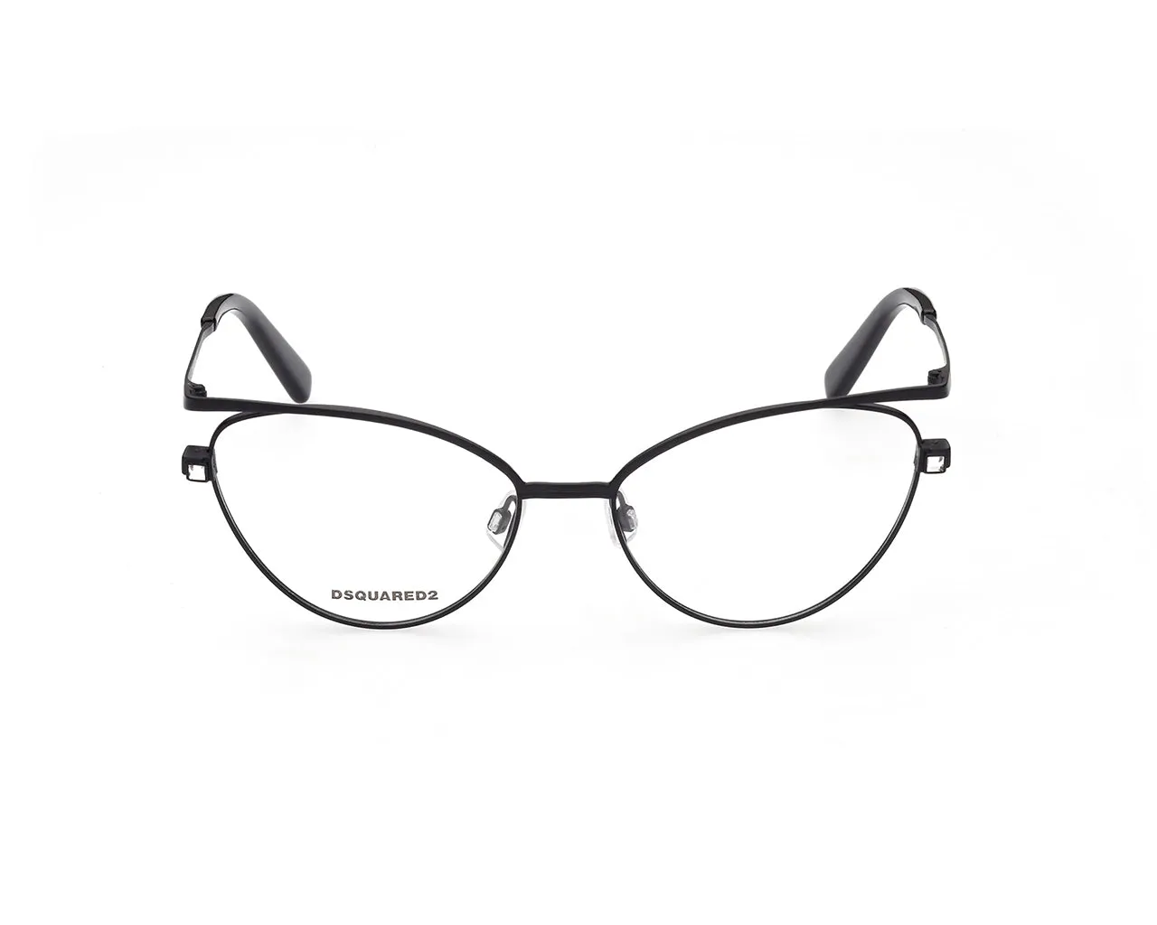 Dsquared2 DQ5333 002 Montature da vista outlet Metallo Nero Cat Eye - immagine 2