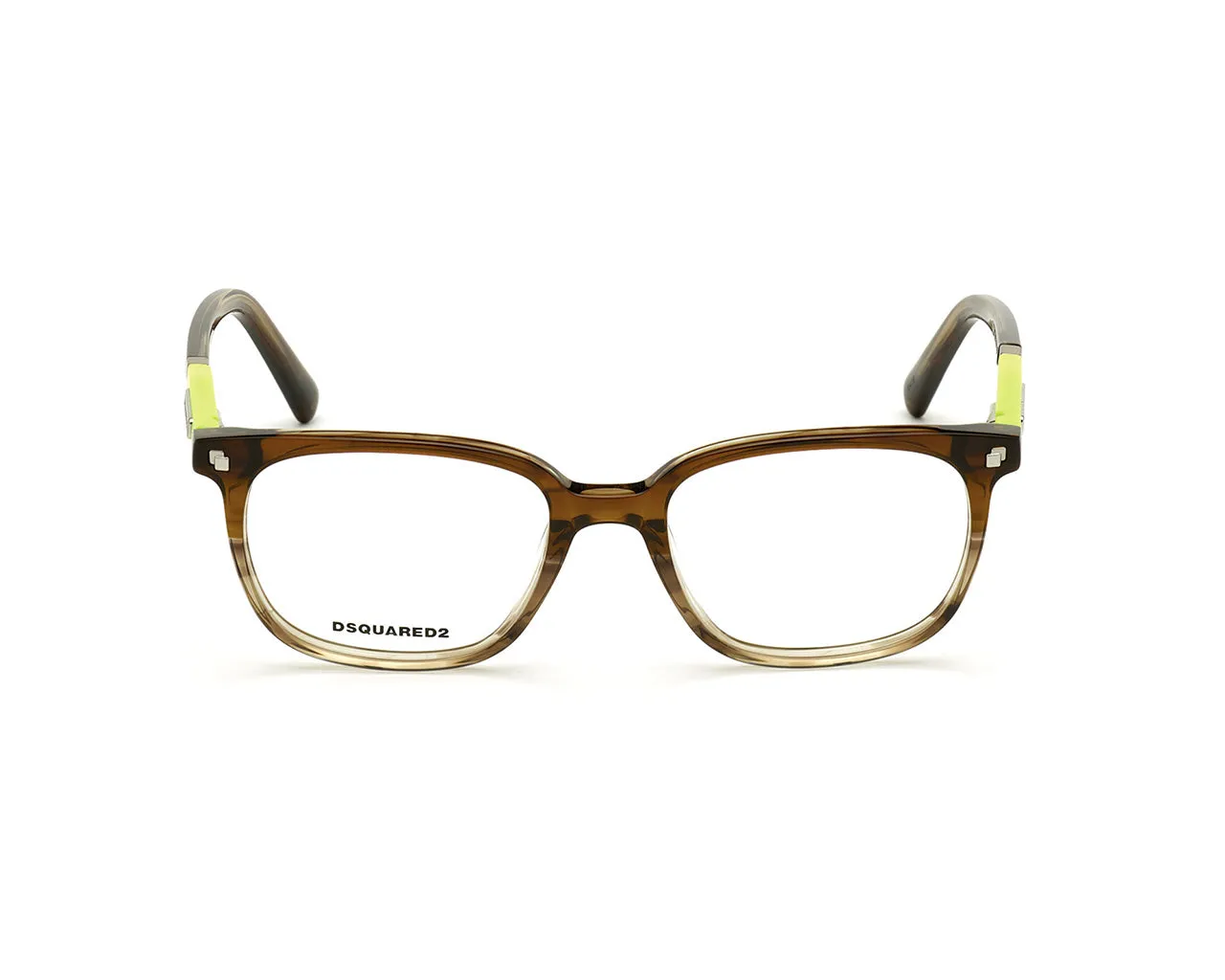 Dsquared2 DQ5297 047 Montature da vista outlet Acetato Marrone Squadrata - immagine 2