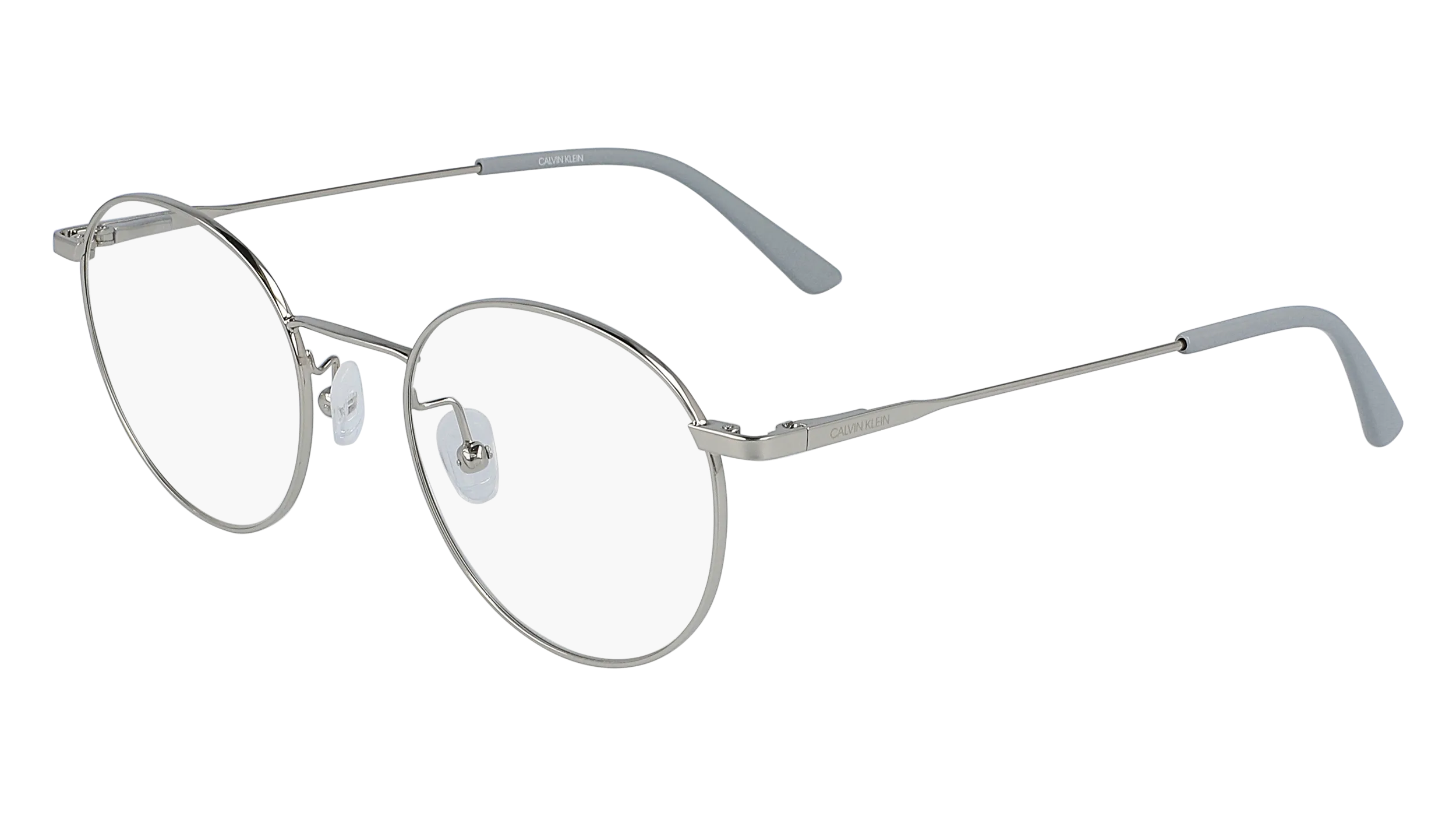 Calvin Klein CK19119 045 Montature da vista Metallo Argento Rotonda Normale Fotocromatiche - immagine 1