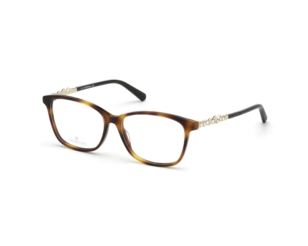 Swarovski SK5371 052 Montature da vista outlet Acetato Havana Squadrata - immagine 1