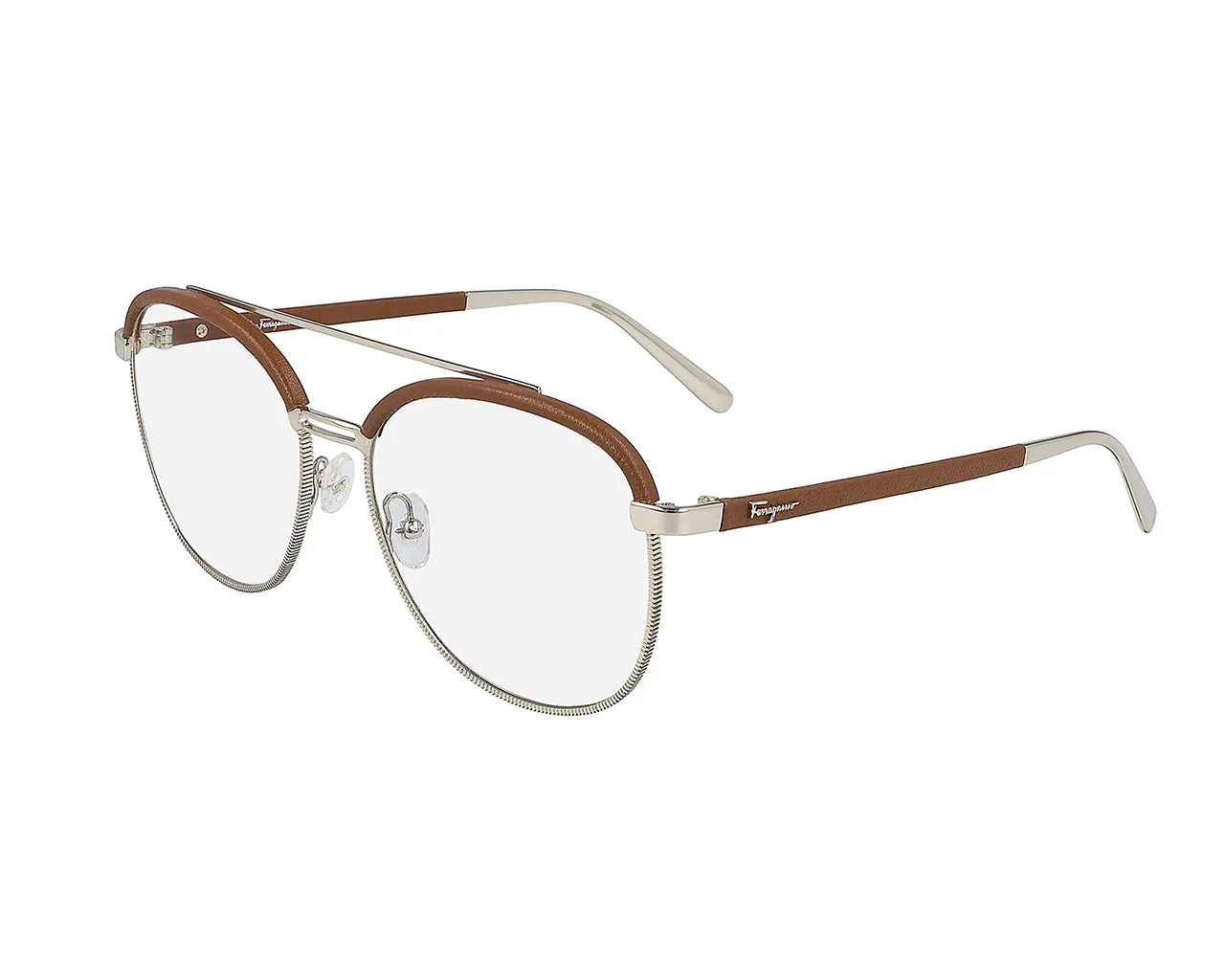 Ferragamo SF2195L 42914 704 Montature da vista Metallo Oro Pilot - immagine 1